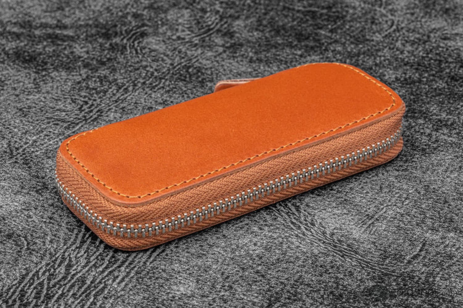Premium Galen Leather 2-Pen Case for Kaweco Pocket Pens - Genuine Brown Leather Pouch for Fountain Pens & Rollerballs - Perfect for Travel, Office & Everyday Carry