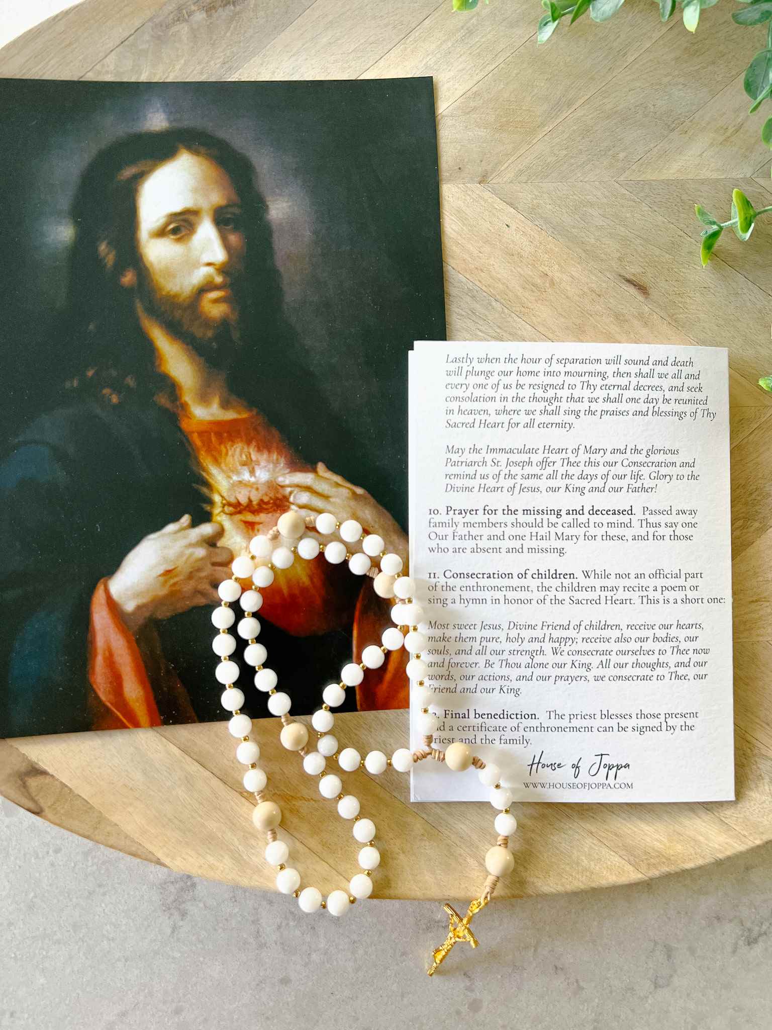 Sacred Heart Enthronement Kit - Catholic Home Altar Set for Prayer & Devotion - Perfect for Family Worship & Religious Decor