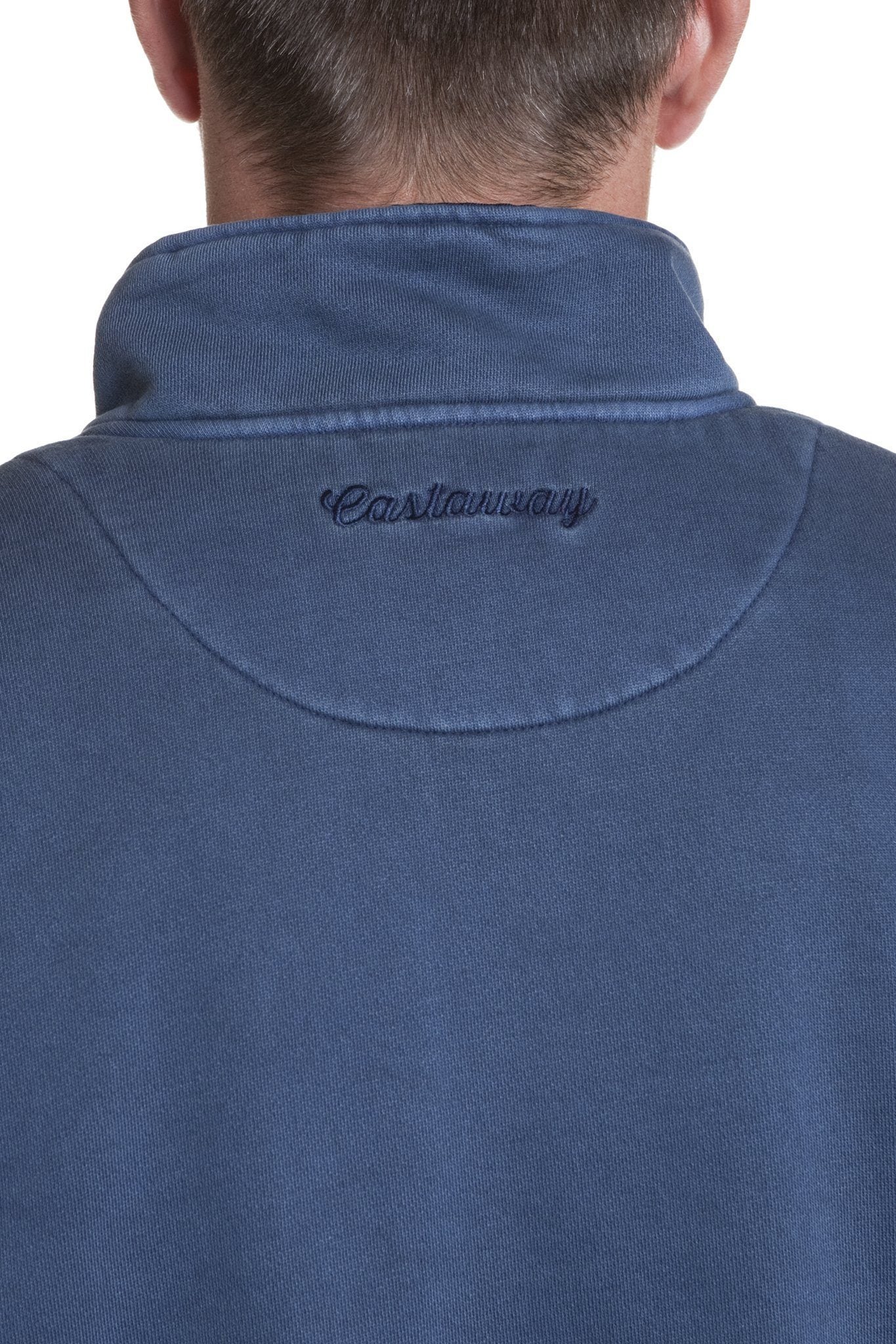 Breakwater Quarter Zip Pullover Sweatshirt for Men - Navy Blue Fleece Lined Comfortable Casual Wear for Outdoor Activities and Workouts