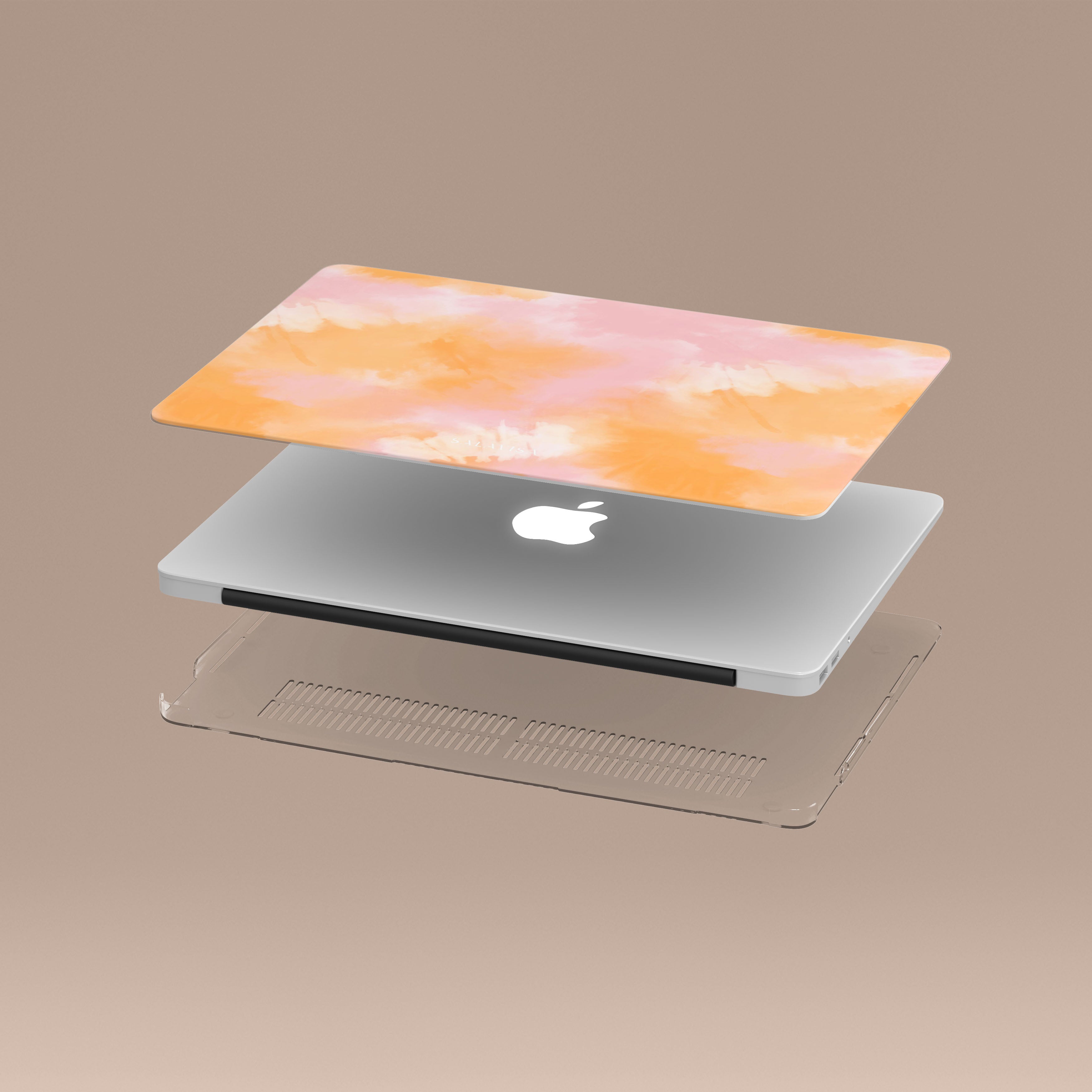Vibrant Pink & Orange Tie Dye MacBook Case - Stylish Protective Cover for MacBook Air/Pro (11-16 inch) - Perfect for College, Work & Travel Accessories