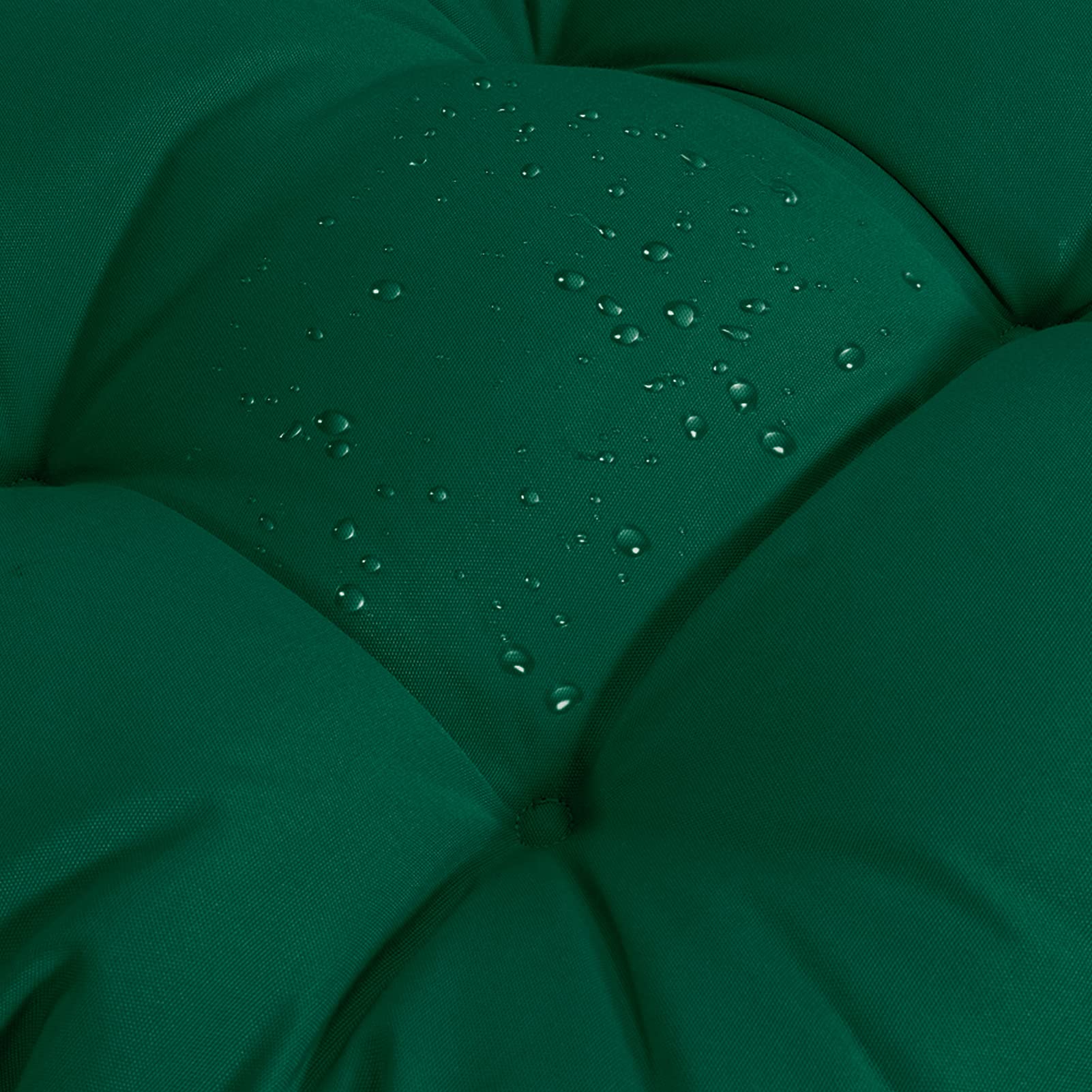 QILLOWAY 4-Pack High Back Chair Cushions for Indoor & Outdoor Use - Tufted Replacement Cushions in Mallard/Forest Green - Perfect for Patio Furniture, Dining Chairs, and Deck Seating