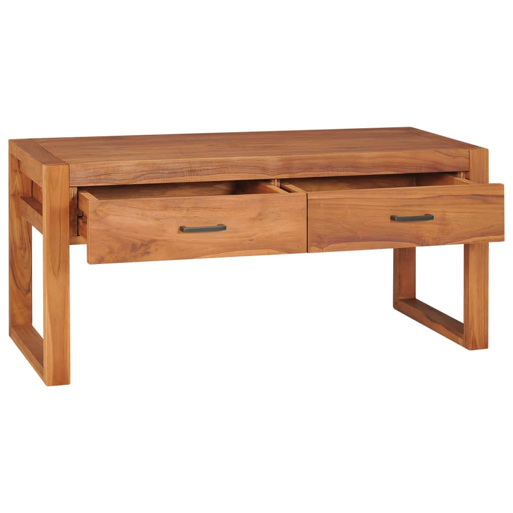 Rustic Teak Wood TV Stand with Drawers - Solid Wood Entertainment Center for Living Room, Bedroom & Home Office - Perfect for 65 Inch TV & Media Storage
