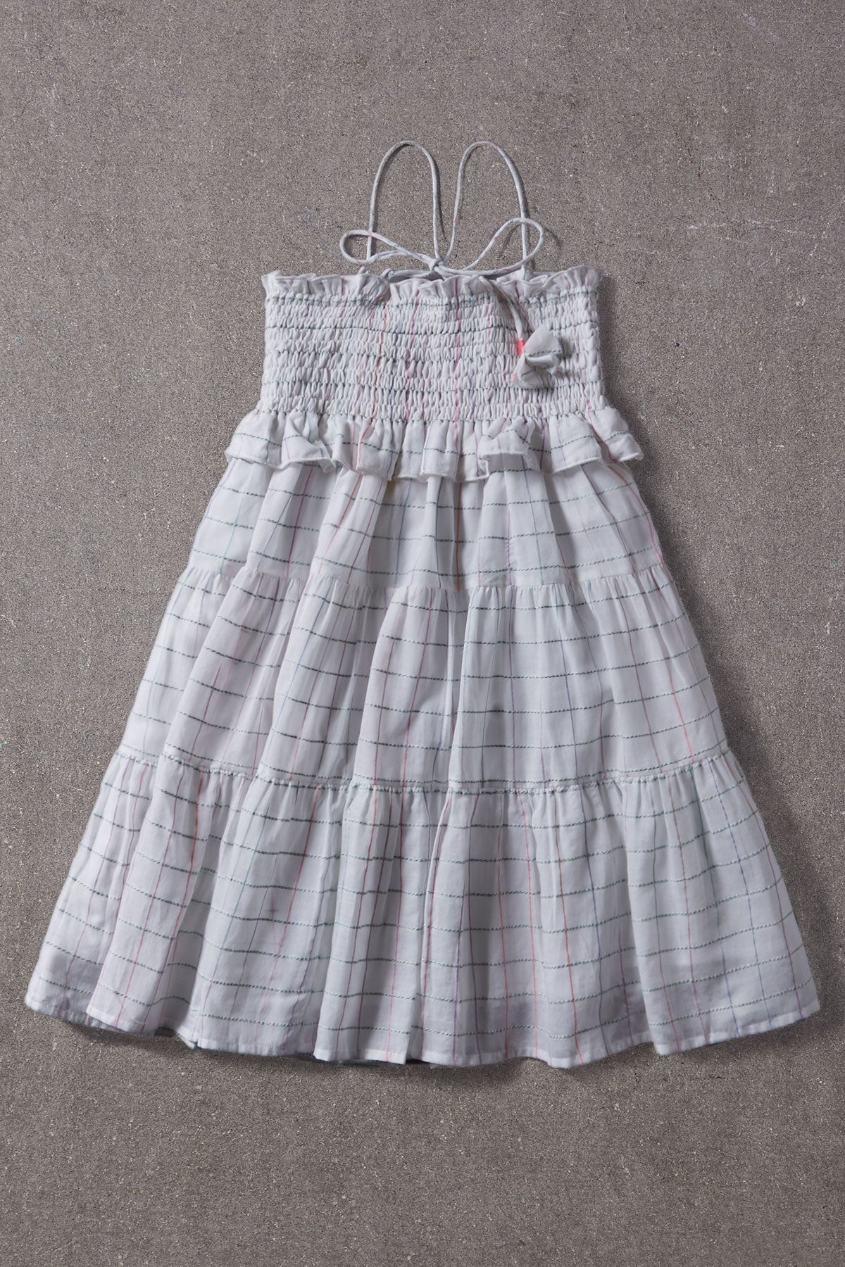Nellystella Lola Girls' Space Dye Check Dress - Cute & Comfortable Casual Outfit for School, Playdates & Birthday Parties