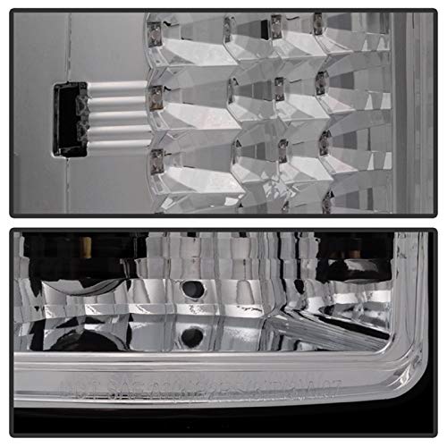 Spyder Auto 5014931 LED Tail Lights - Chrome/Clear Style for Improved Visibility & Safety | Perfect for Night Driving & Car Customization