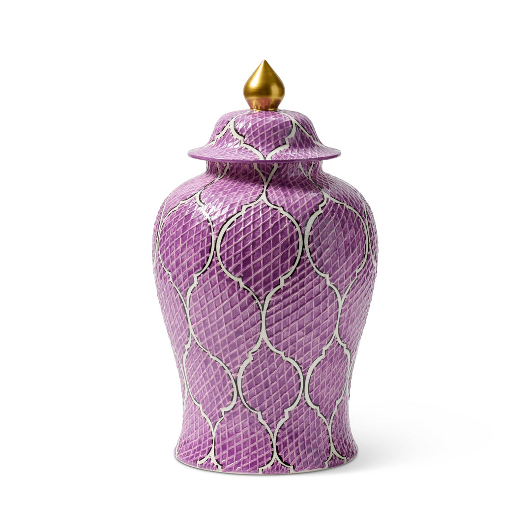 Authentic Moroccan Ginger Jar - Handcrafted Ceramic Vase for Home Decor, Spice Storage & Boho Style | Perfect for Living Room, Kitchen & Wedding Centerpieces