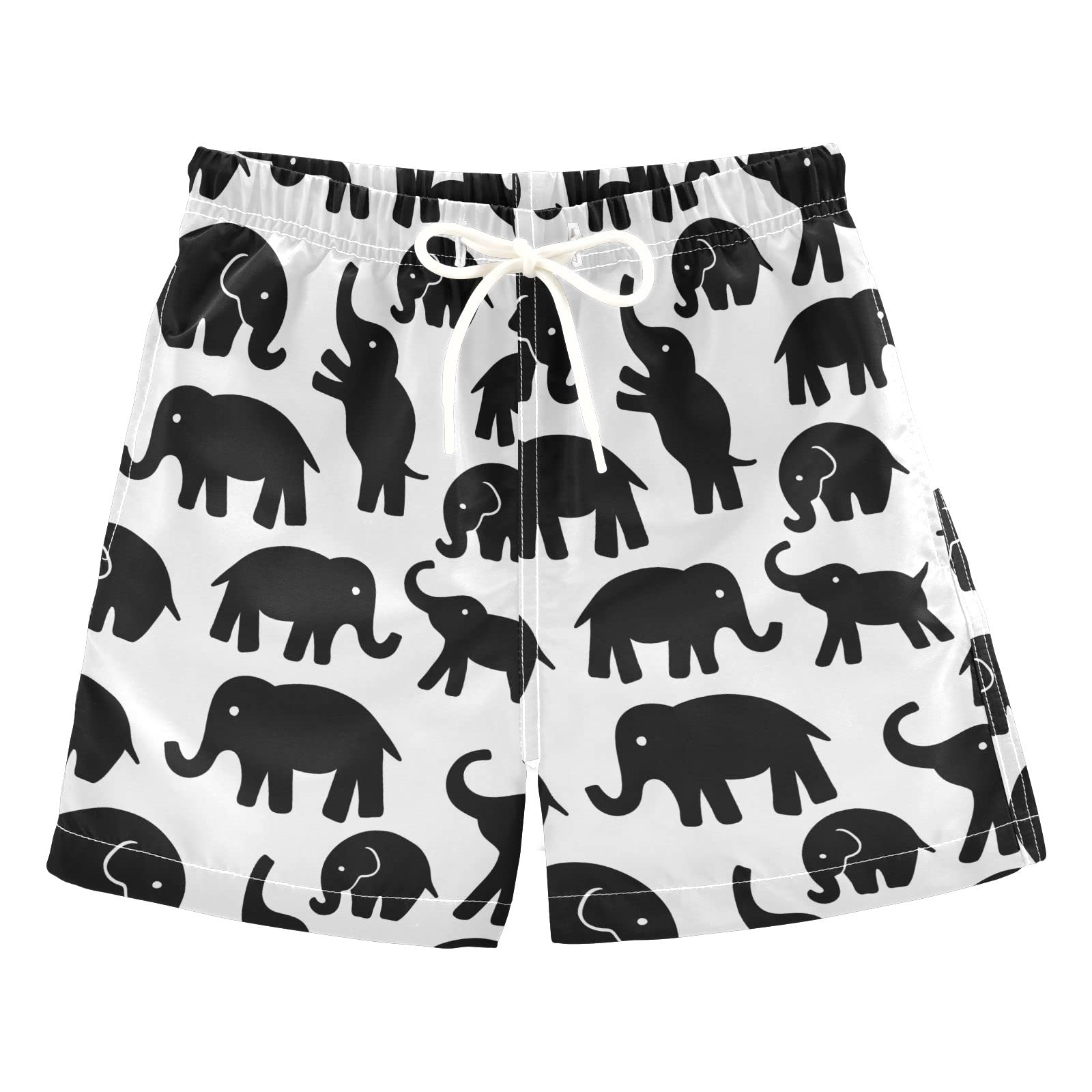 **Elephant Boys Swim Trunks for Toddlers - Quick-Dry Board Shorts with UPF 50+ Sun Protection - Perfect for Beach, Pool, and Summer Water Play**