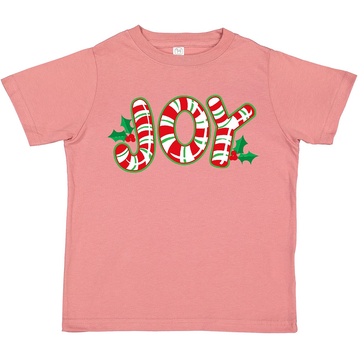 Inktastic Candy Cane Joy Christmas Toddler T-Shirt - Cute Holiday Graphic Tee for Boys & Girls - Perfect for Family Photos, Christmas Parties & Festive Outfits