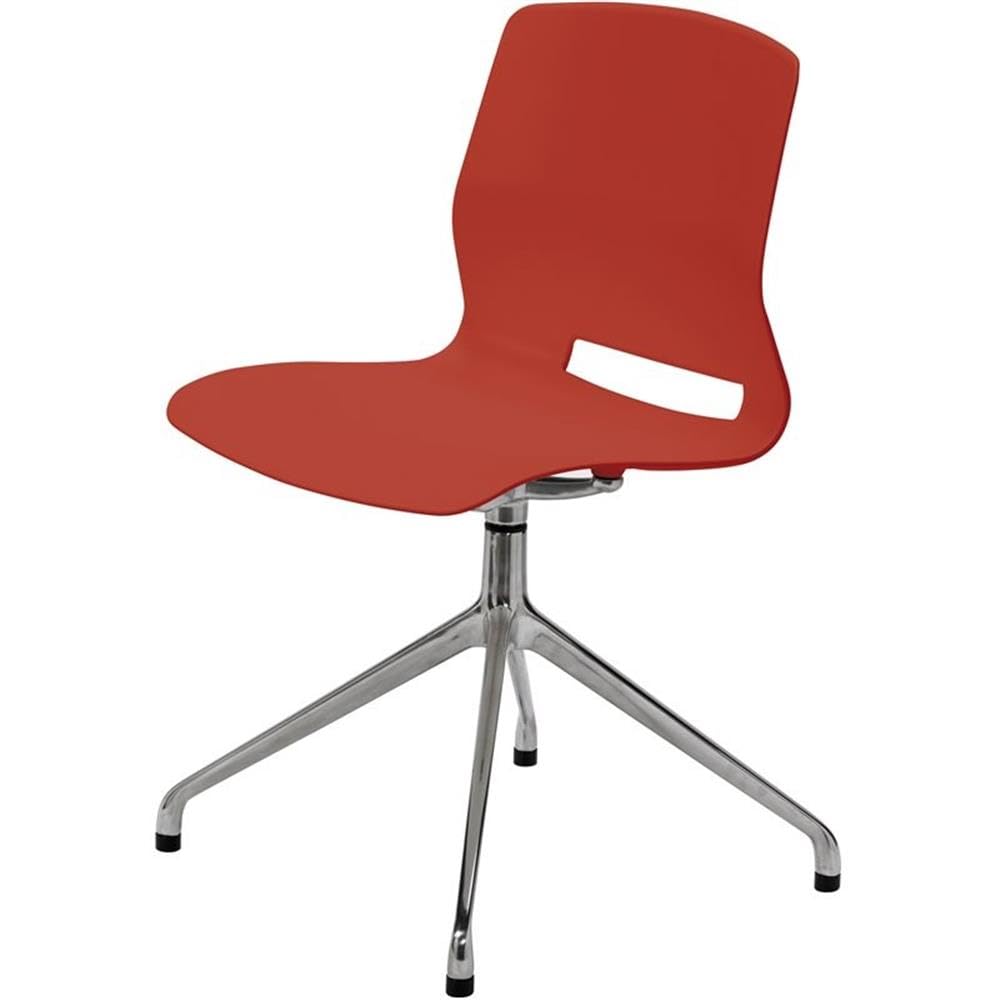 Lola Ergonomic Office Chair in Peri Red - Adjustable Height & Lumbar Support for Home & Office Workspaces