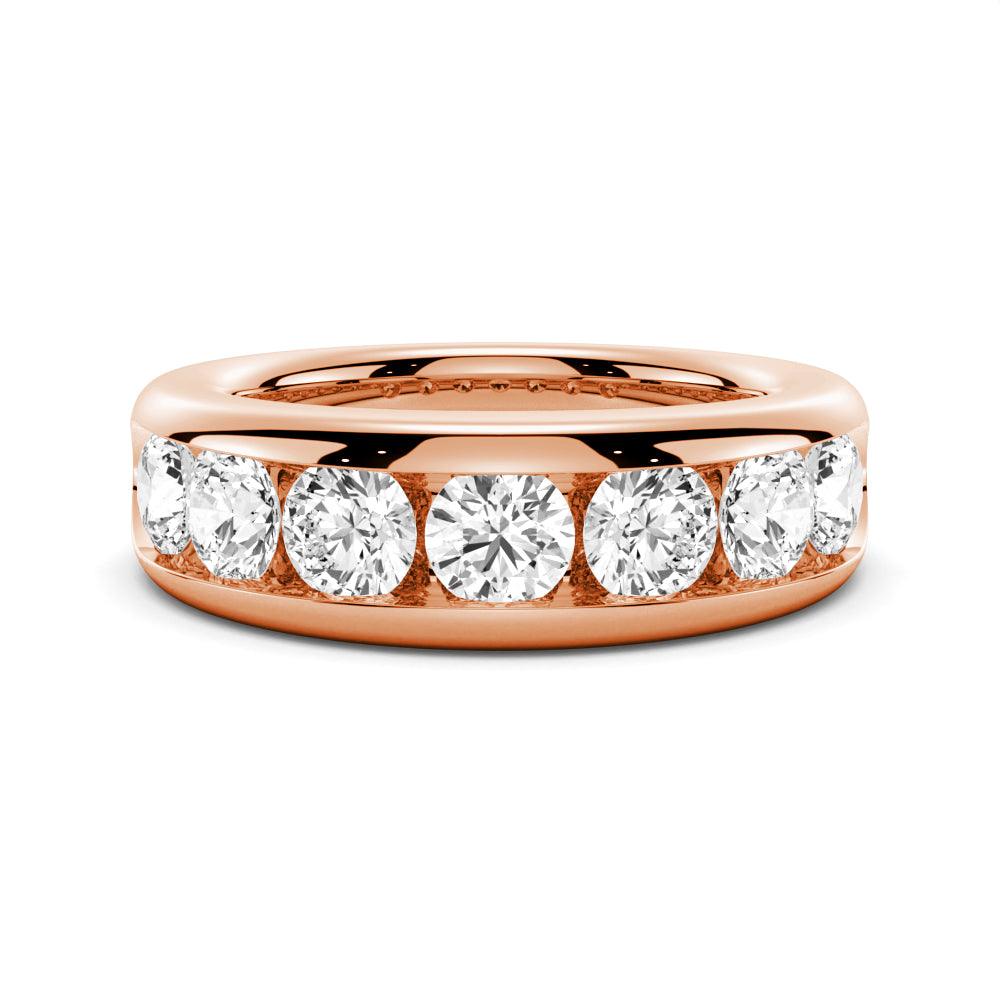 Round Cut Moissanite Wedding Ring Set for Couples - 14K White Gold Engagement & Matching Men's Band - Perfect for Anniversaries, Proposals & Romantic Occasions