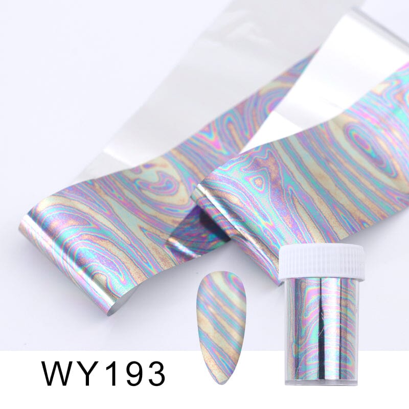 Premium WY Series Heat Transfer Foil Roll for DIY Crafts, T-Shirts & Apparel - Metallic & Holographic Designs for Custom Clothing, Bags & Home Decor Projects