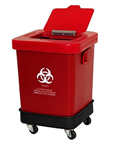 Red Lab Lid for 18, 28 & 38 Gallon Containers - Durable Plastic Cover for Laboratory, Storage & Transport - Perfect for Science Labs, Industrial Use & Home Organization
