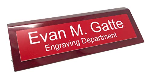 Red W/White Text