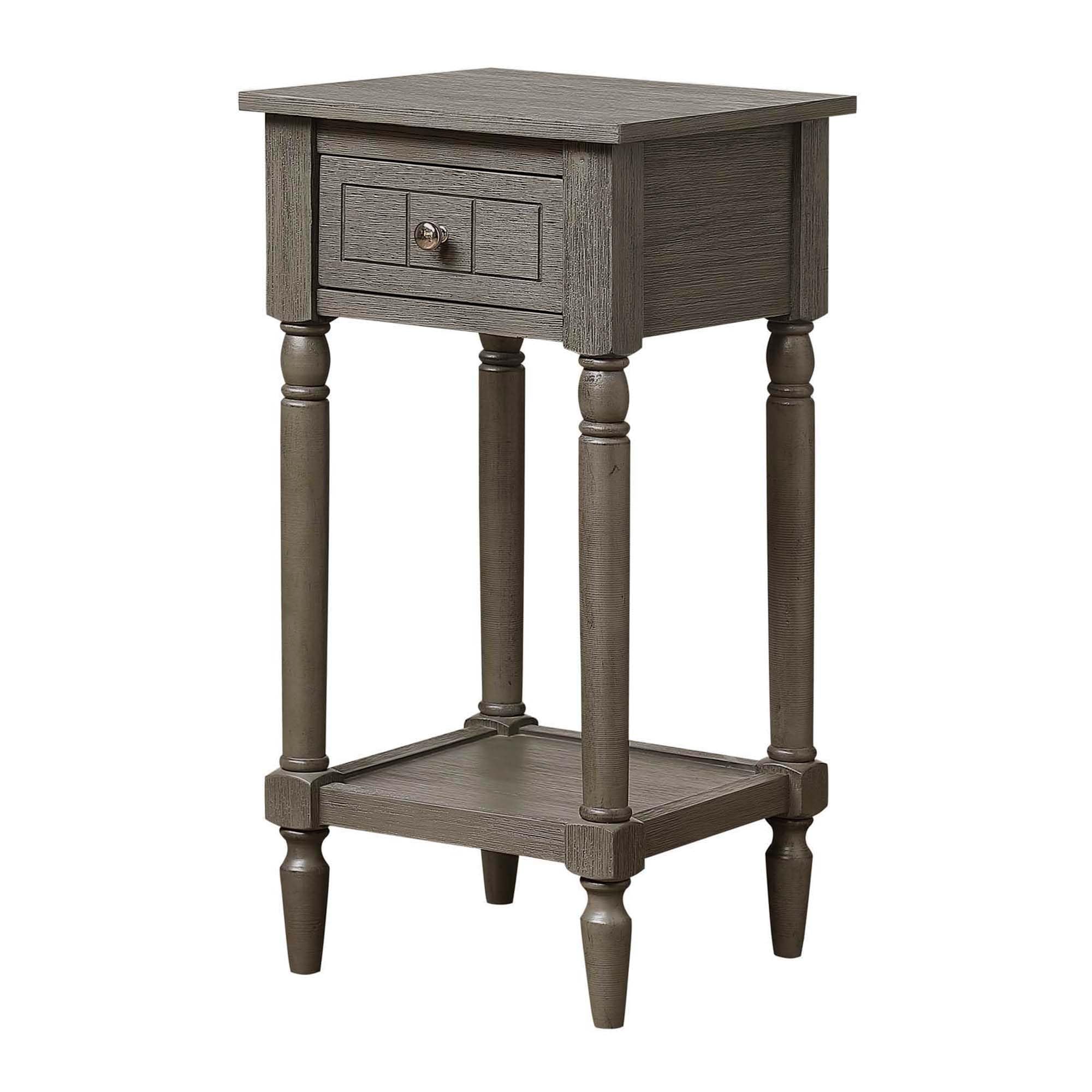 French Country Khloe 1-Drawer Accent End Table 14