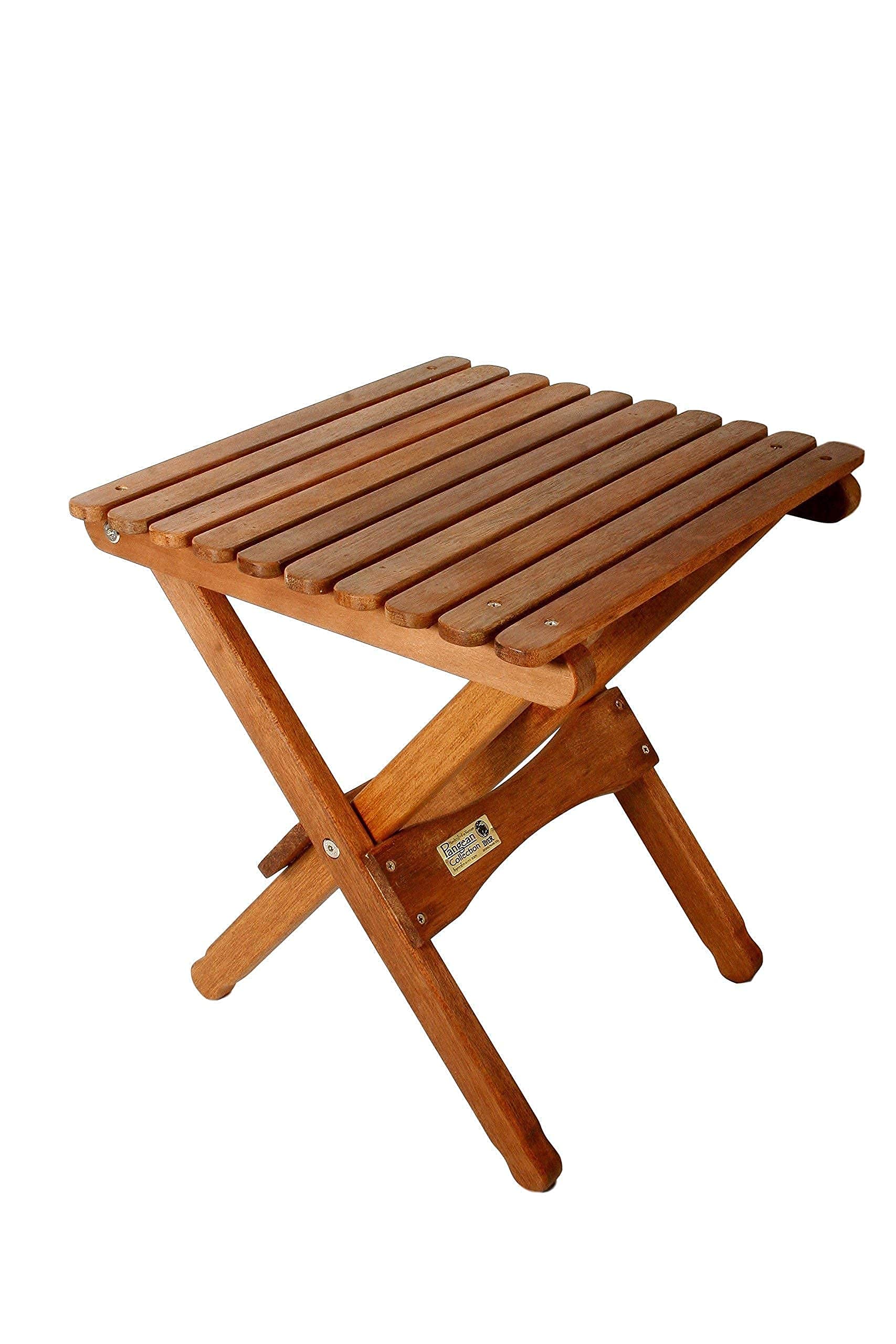 BYER OF MAINE Pangean Tailgate Bundle - Portable Small Folding Table & Comfortable Glider Chair Set in Natural Wood Finish | Perfect for Camping, Picnics, Beach Outings & Outdoor Events