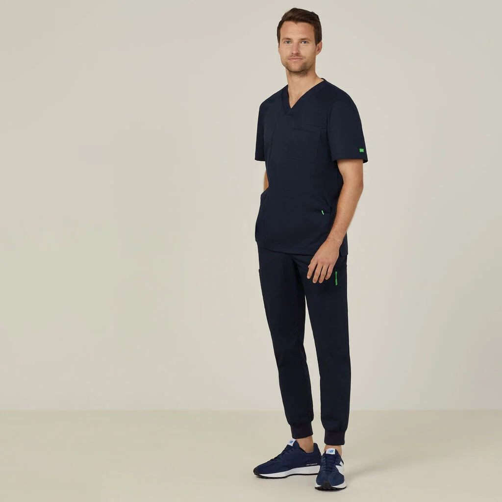 Next Generation Antibacterial Active Carl Scrub Top - Breathable Medical Uniform for Doctors & Nurses - Perfect for Hospitals, Clinics & Healthcare Professionals