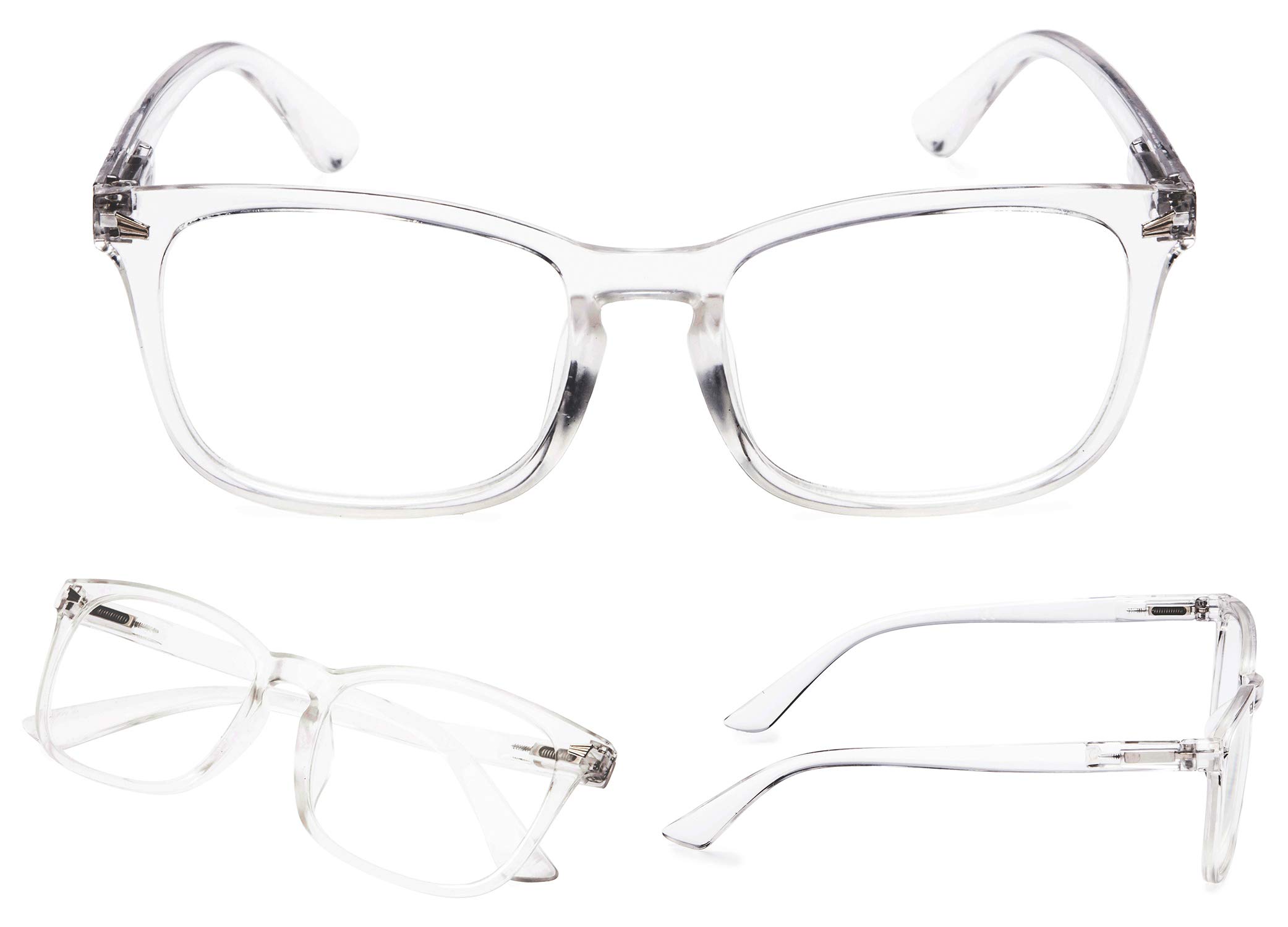 LUR Reading Glasses 5 Pack - Stylish Women's Readers for Reading, Computer Work & Crafts | Blue Light Blocking & Anti-Glare Lenses