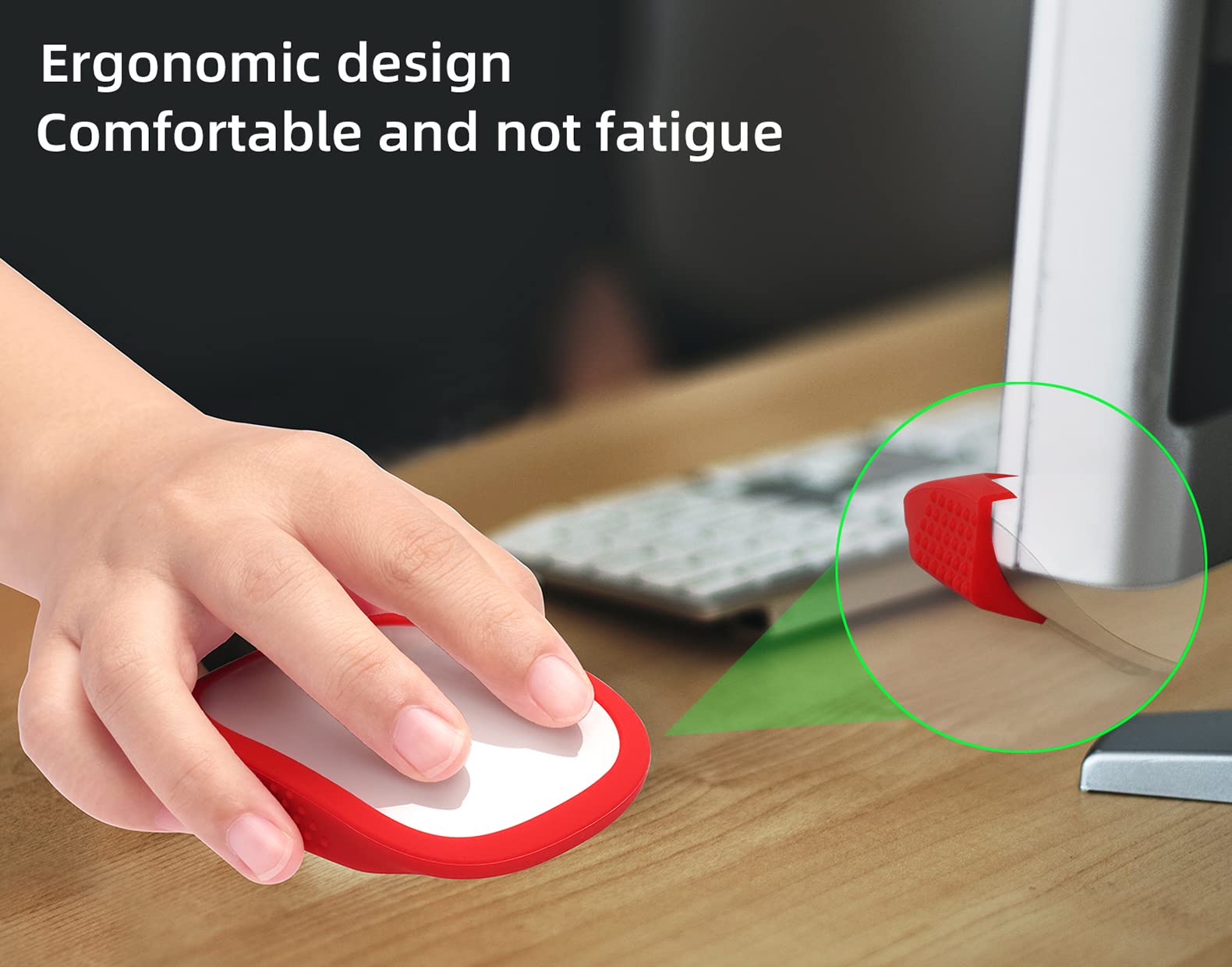 Premium Silicone Case for Apple Magic Mouse 1 & 2 - Anti-Slip Protective Cover with Shock Absorption (Purple) | Perfect for Office, Home & Travel Use with iMac or MacBook