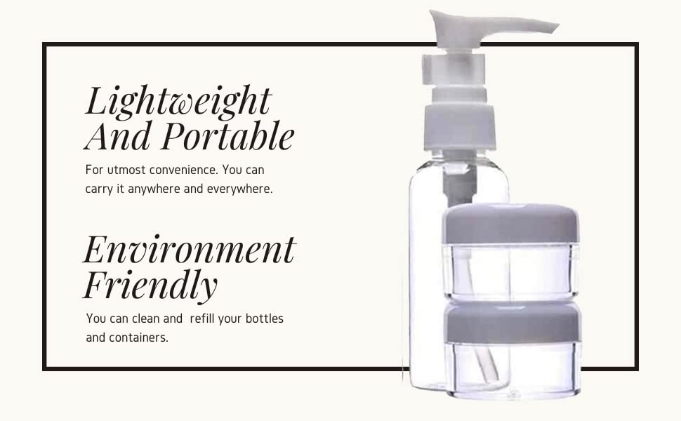 5-Piece Travel Bottle Set - Leak-Proof Empty Pressure Spray Bottles for Cosmetics & Perfume | TSA Approved Transparent Plastic Atomizer Kit with Different Shapes & Sizes | Perfect for Travel, Gym, and Daily Skincare Routine