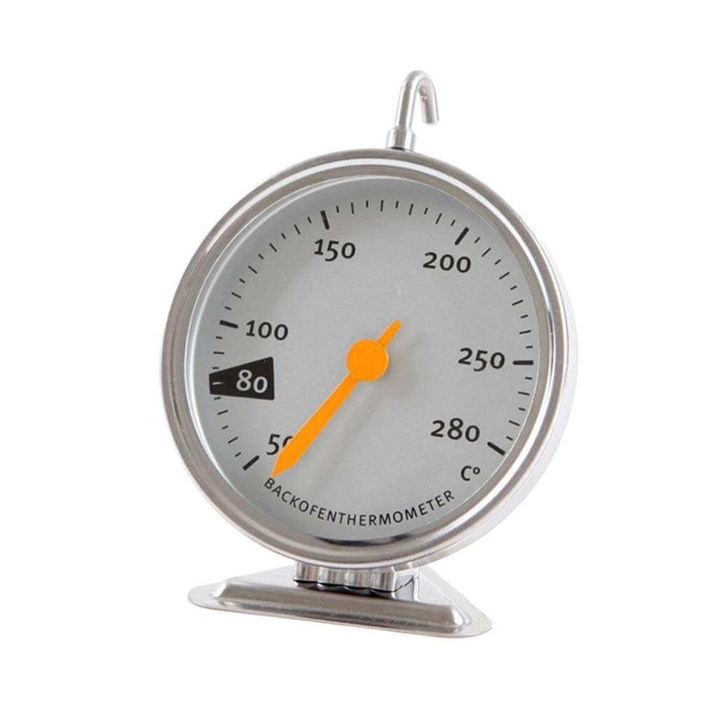 Stainless Steel Mechanical Oven Thermometer - Accurate Baking Temperature Gauge for Kitchen, Cooking & Baking Supplies | Perfect for Cakes, Bread, Roasts & More