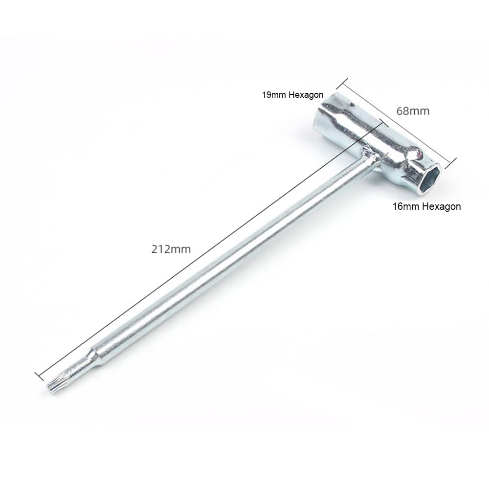 Realman 5/8 x 3/4 (16 x 19mm) Torx Screwdriver Wrench for John Deere, Echo, Husqvarna, Stihl, Poulan Chainsaws - Perfect for Bar Nut Maintenance & Chainsaw Repairs