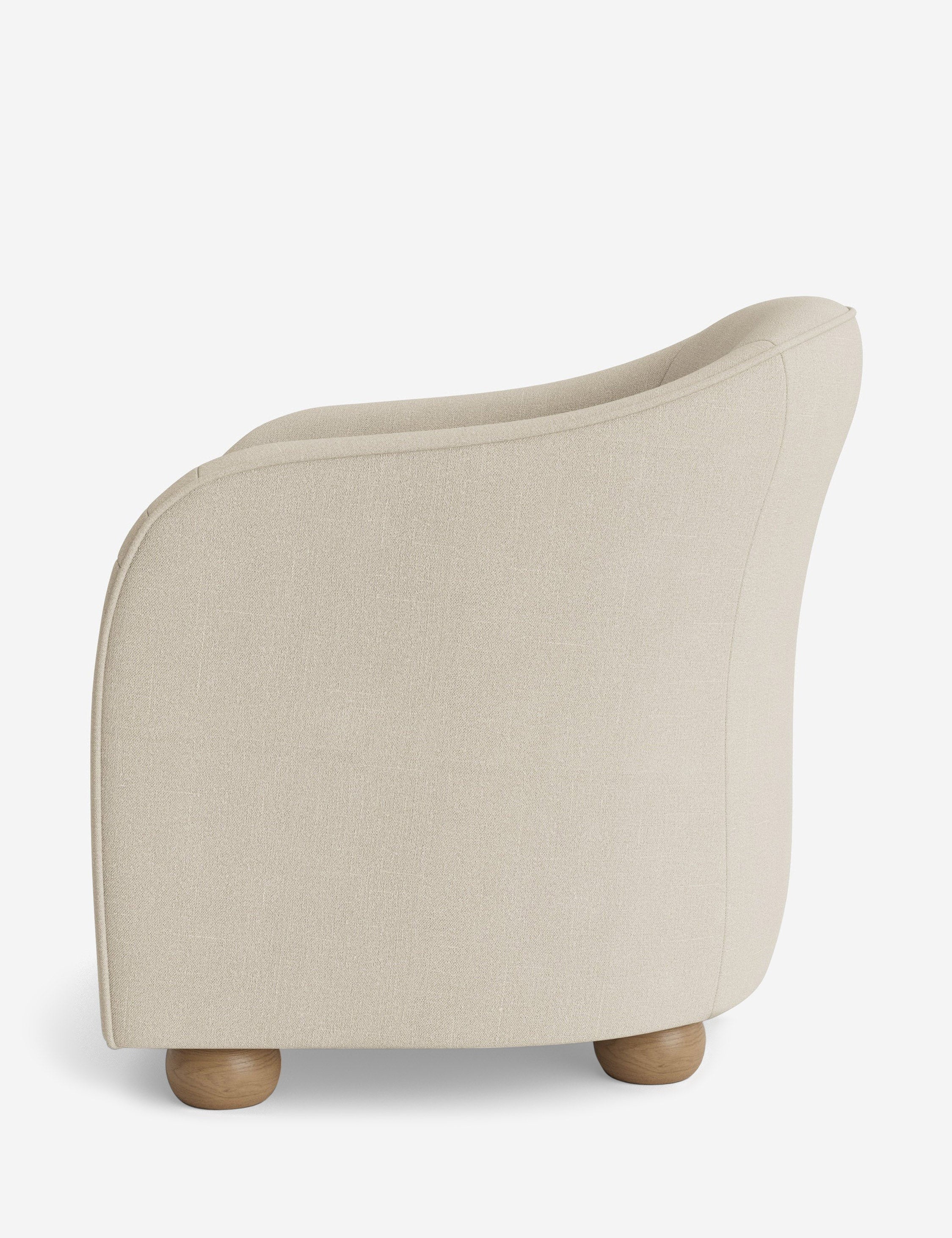 Faro Accent Chair by DISC Interiors - Modern Mid-Century Lounge Chair with Wooden Legs & Upholstered Seat - Perfect for Living Room, Bedroom or Office Decor