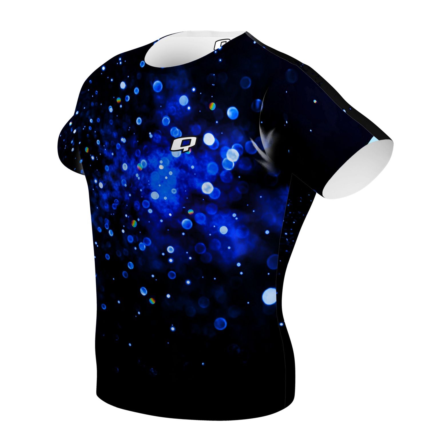 Sparkle Burst Blue Performance Shirt - Moisture Wicking Athletic Top for Running & Workouts - Gym, Yoga & Outdoor Sports Apparel