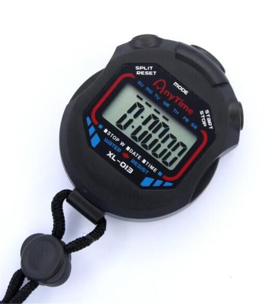 Professional Digital Sports Stopwatch with Large LCD Display - Waterproof Running Timer for Soccer, Basketball, Swimming & Track - Durable Training Equipment for Coaches & Athletes (Perfect for Outdoor Sports, Gym Workouts & Fitness Training)