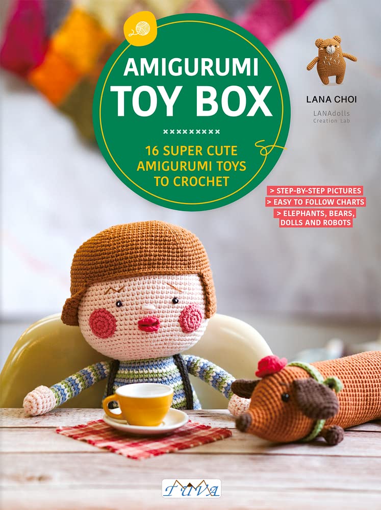 16 Super Cute Amigurumi Crochet Toys Kit - DIY Handmade Knitting Set for Beginners & Experts - Perfect for Gifts, Home Decor & Stress Relief