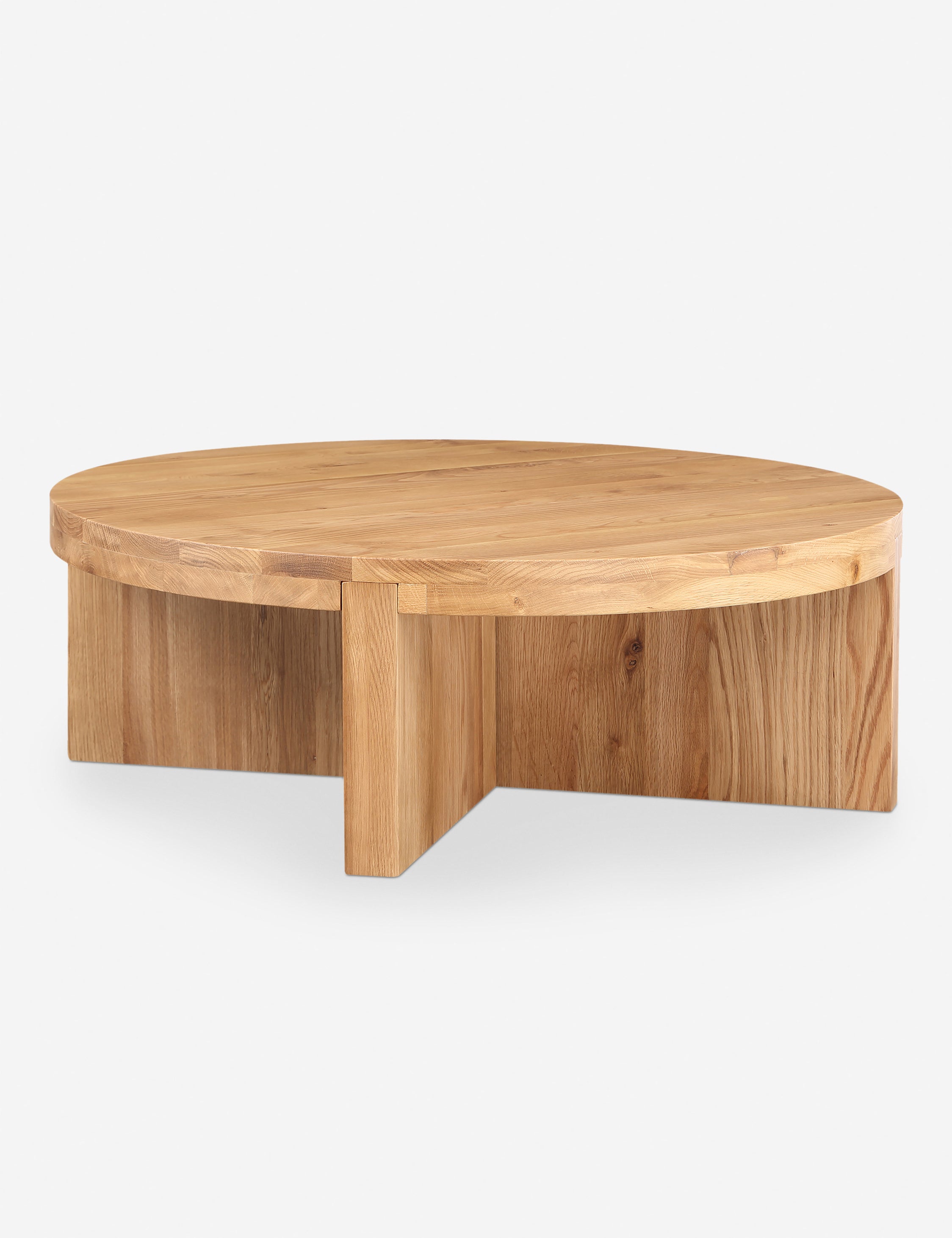Modern Round Coffee Table - Solid Wood Living Room Furniture for Home Decor, Perfect for Small Spaces & Cozy Gatherings