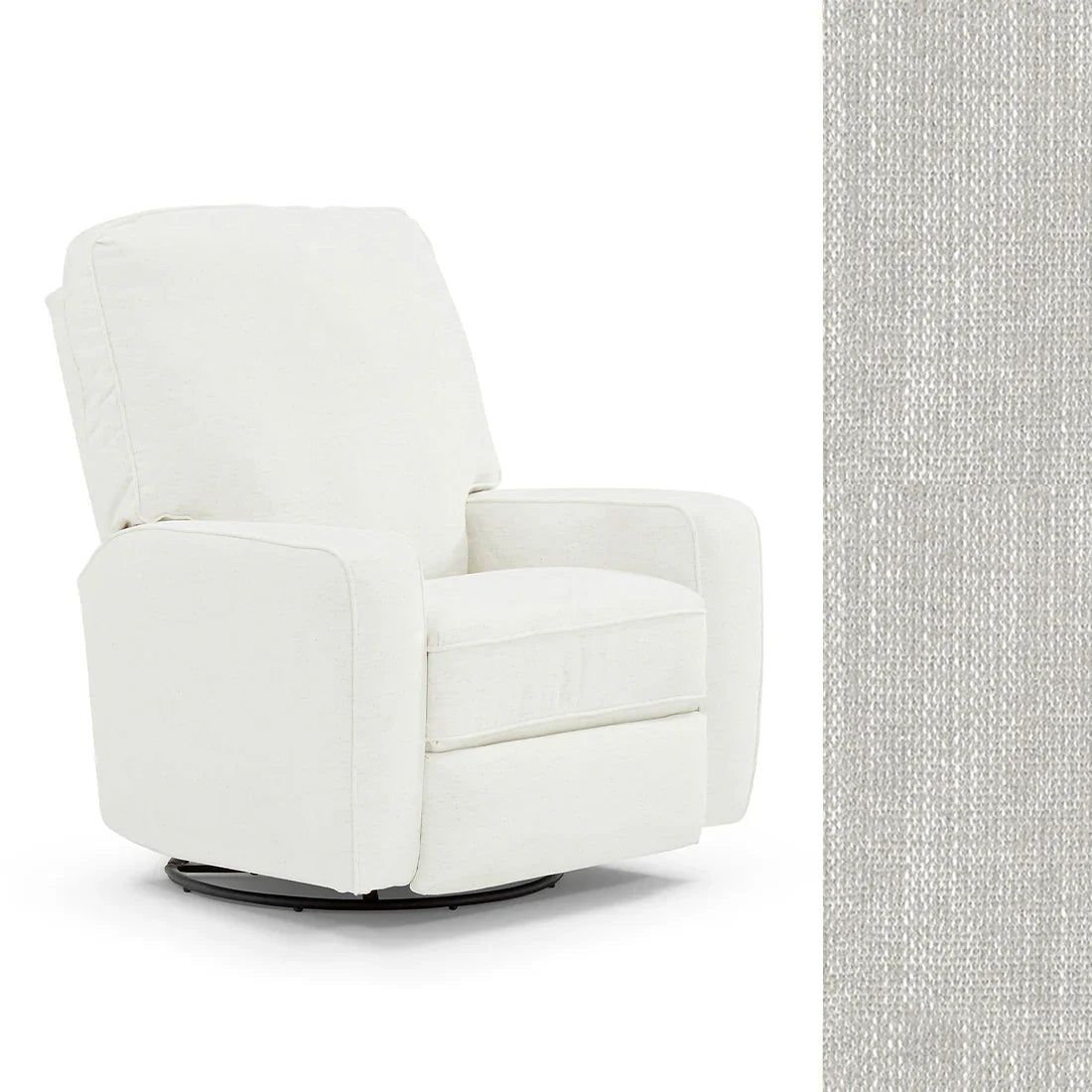Bilana Swivel Glider Recliner Chair - Best Comfort for Living Room, Nursery & Office - Ergonomic Design with Smooth 360° Rotation