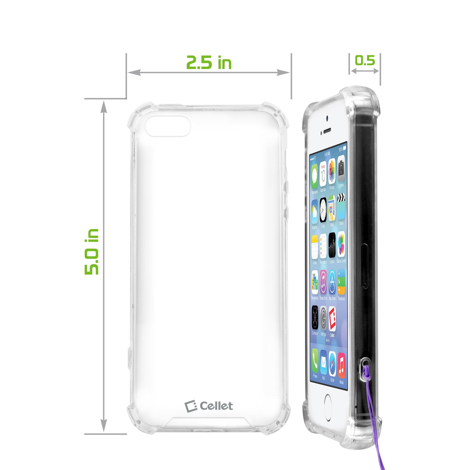 Premium Clear iPhone 5/5s/SE Case - Slim Protective Phone Cover Compatible with Apple iPhone 5, iPhone 5s & iPhone SE | Shockproof & Scratch-Resistant | Perfect for Daily Use, Travel & Outdoor Activities