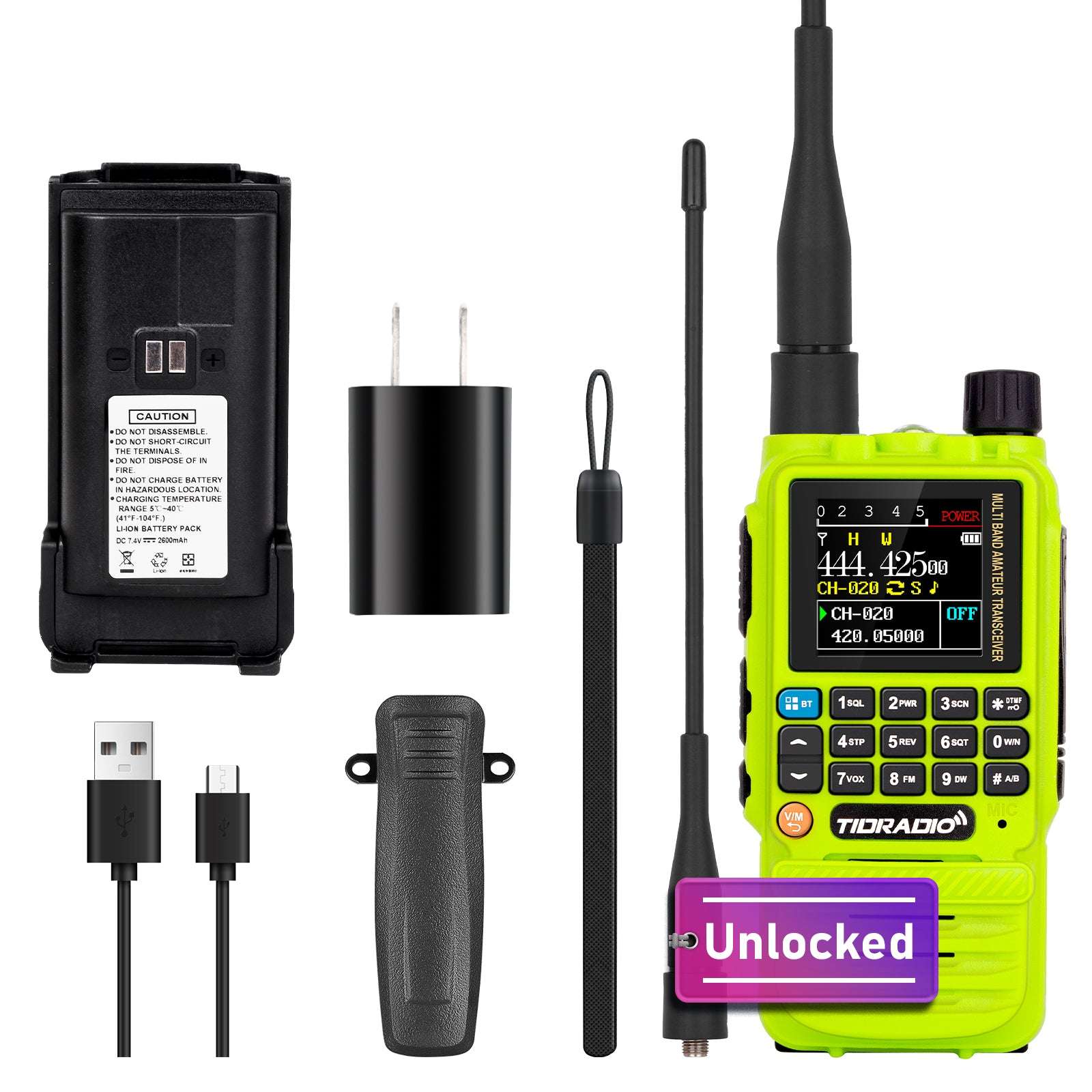 TD H3 5W Multi-Band Handheld Ham Radio with Open Source Support - Perfect for Emergency Communication, Outdoor Adventures & Amateur Radio Enthusiasts