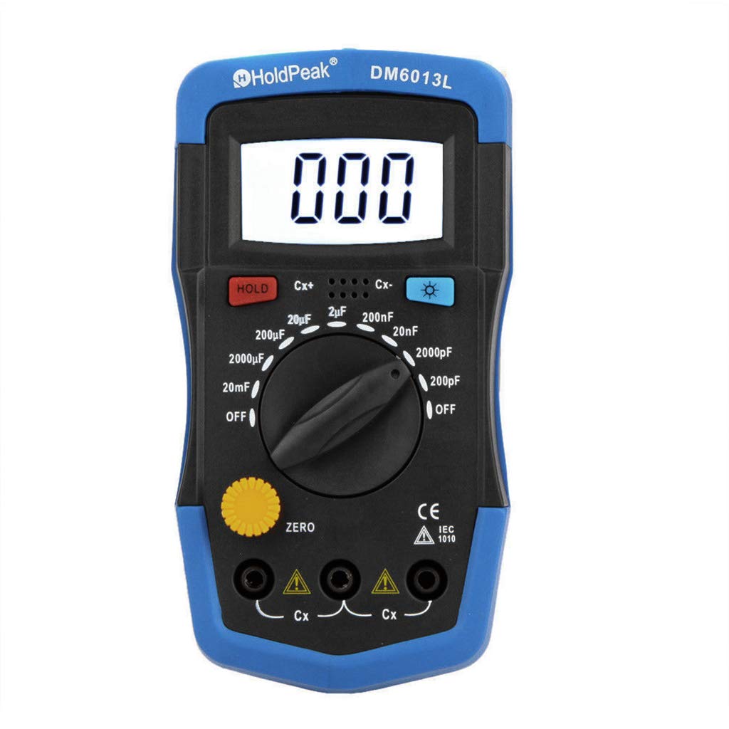 Digital Capacitance Meter - Handheld Capacitor Tester with Auto-Ranging, LCD Display for Electronics Repair, DIY Projects & Circuit Testing | Perfect for Technicians, Hobbyists & Electrical Engineers
