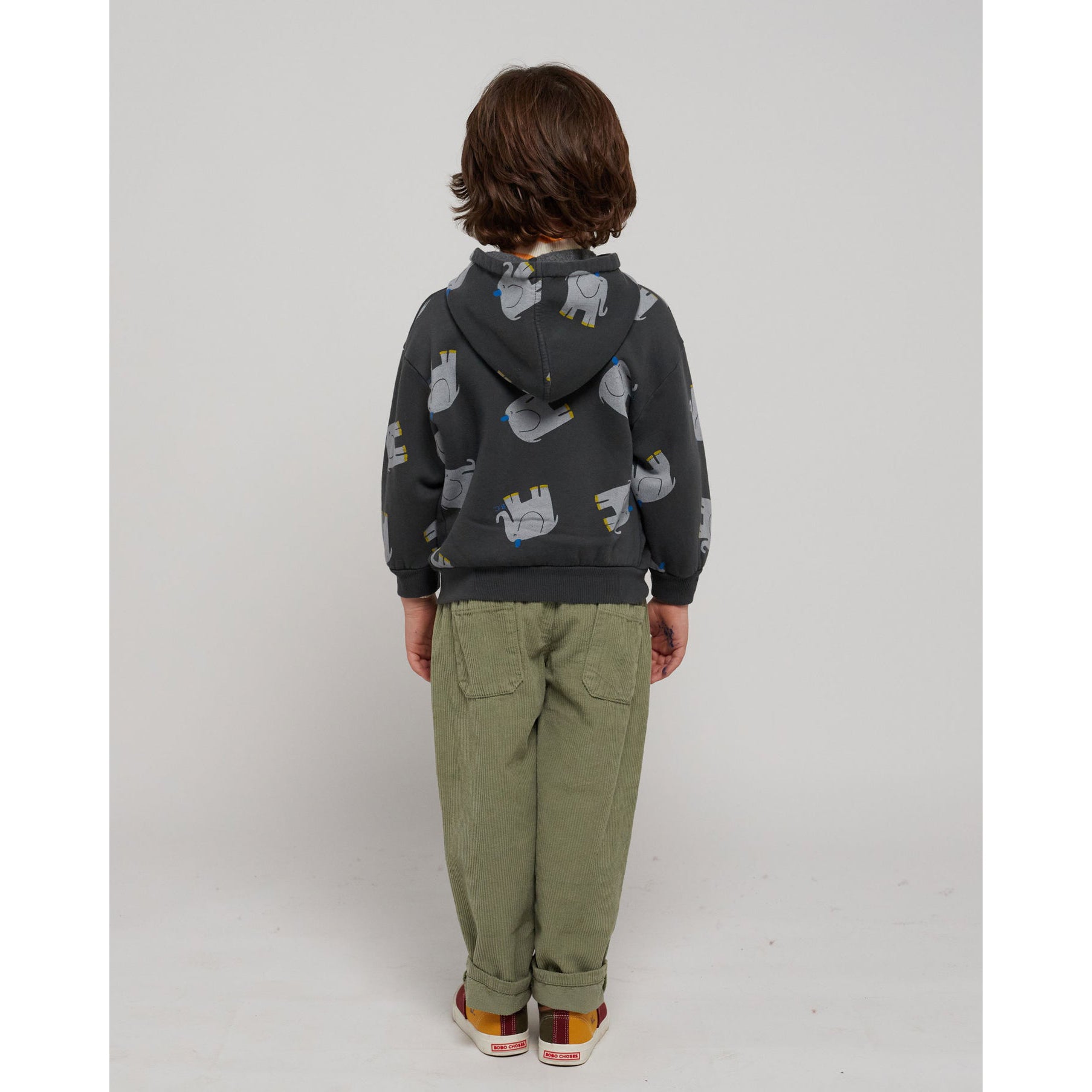 Bobo Choses The Elephant Print Zipper Hoodie for Kids - Cozy & Stylish Pullover for Playdates, School & Outdoor Adventures
