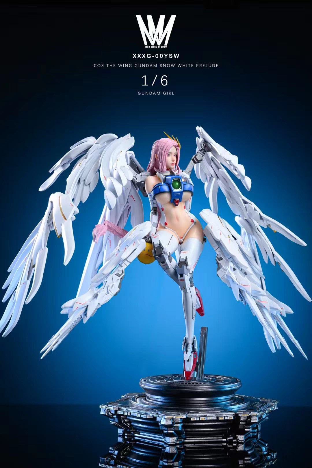 MMS Studio The Wing Gundam Girl - Anime Model Kit for Gundam Wing Fans | Perfect for Collectors & Display | DIY Building & Painting Hobby Project
