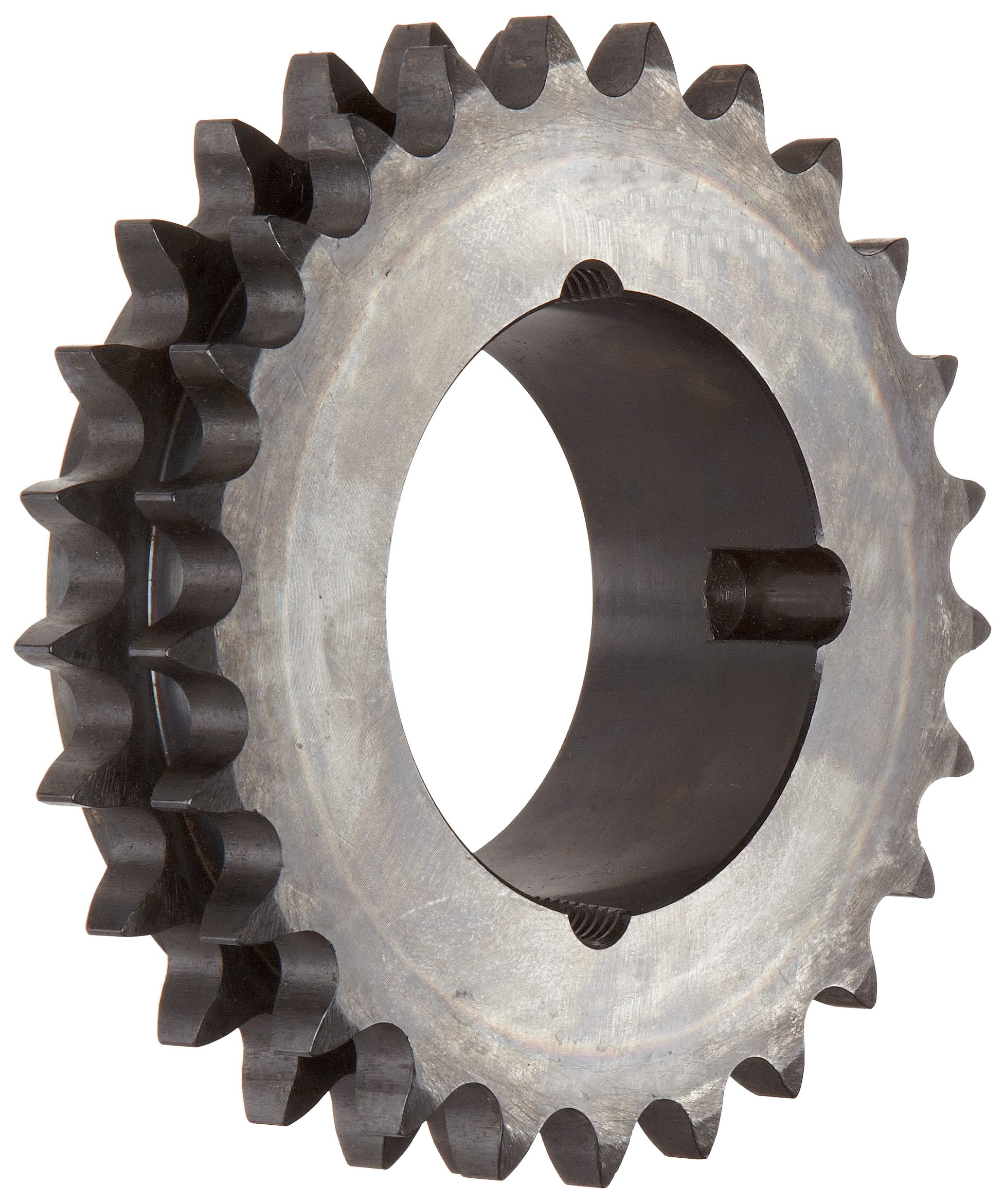 Martin Roller Chain Sprocket - Hardened Teeth, Taper Bushed, Type B Hub, Double Strand, Size 60 Chain (For 1615 Bushing) | 0.75
