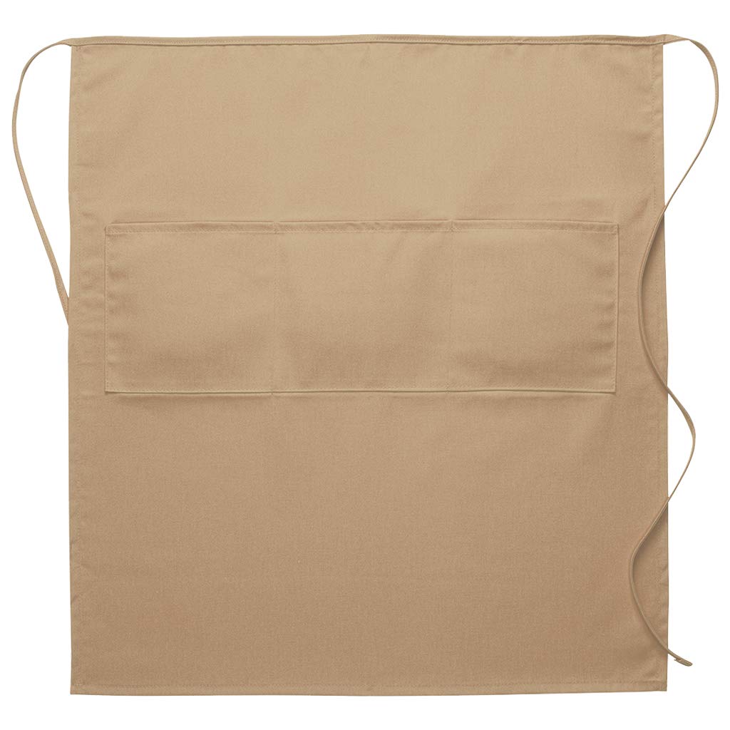 DayStar Apparel Style #123 Three-Pocket Full Bistro Apron - Premium Cotton Chef Apron for Cooking, Baking & BBQ - Perfect for Restaurants, Cafes & Home Kitchens