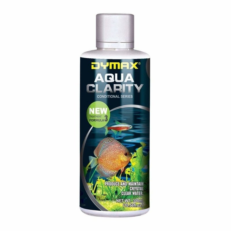 Dymax Aqua Clarity Water Clarifier for Aquariums - Crystal Clear Fish Tank Water Treatment Solution - Perfect for Freshwater & Saltwater Tanks, Ponds, and Aquatic Habitats
