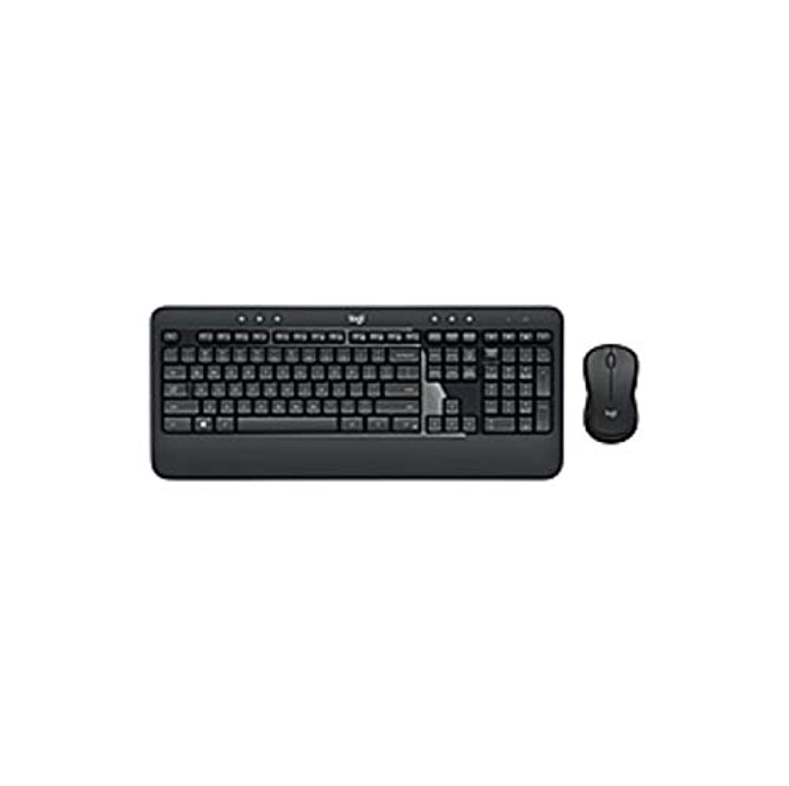Logitech MK540 Advanced Wireless Keyboard and Mouse Combo - 2.4GHz USB RF Connection - Ergonomic Design - 1000 DPI Optical Mouse with Scroll Wheel - QWERTY Layout (Renewed) - Perfect for Home Office, Gaming & Productivity