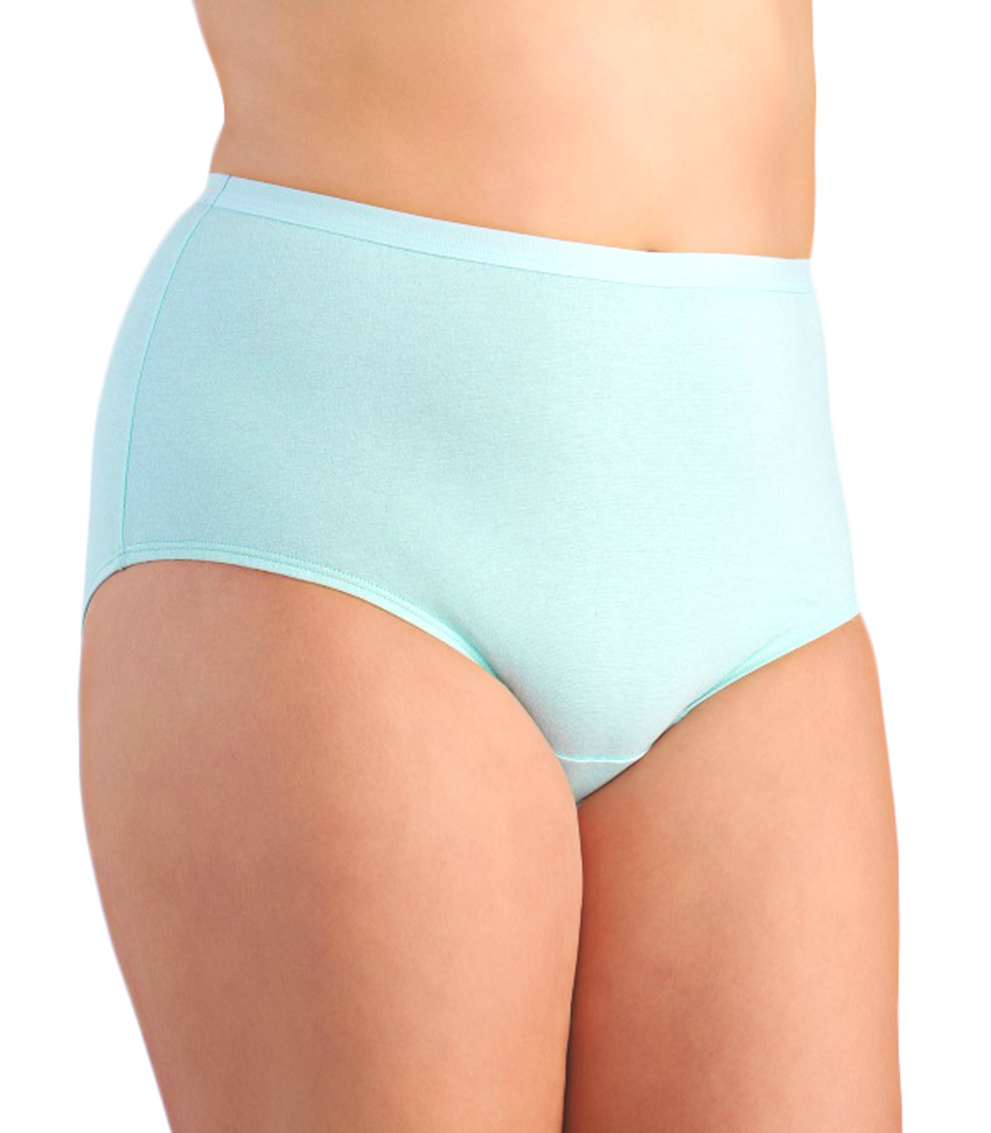 Fruit Of The Loom Women's Plus Size Cotton Stretch Brief Panties 3-Pack - Soft Comfort Underwear for Everyday Wear & Lounge