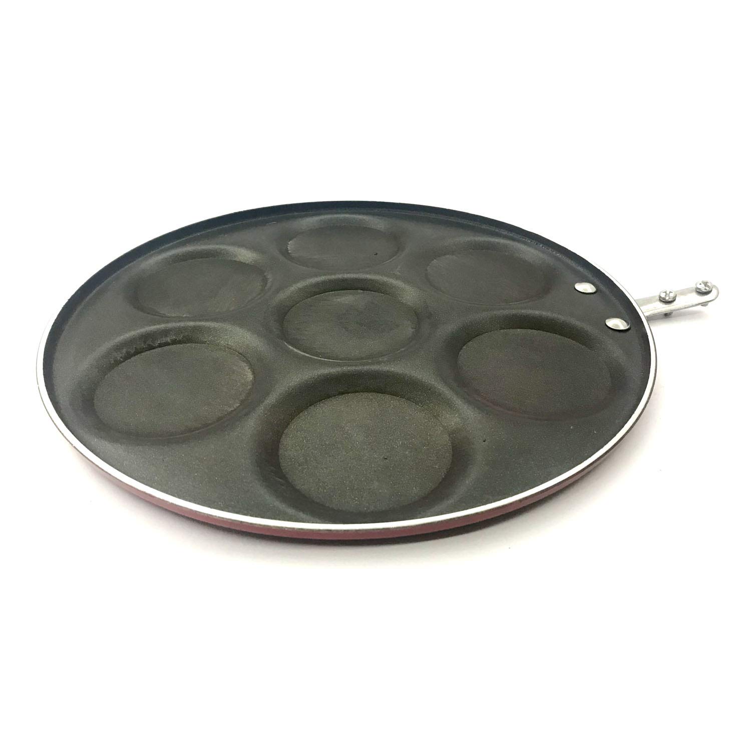 Non Stick Mini Uttapam Pan - 7 Cavity Pancake Maker for Crepes, Dosas & Snacks (275mm) | Perfect for Breakfast, Indian Cuisine & Quick Snacks