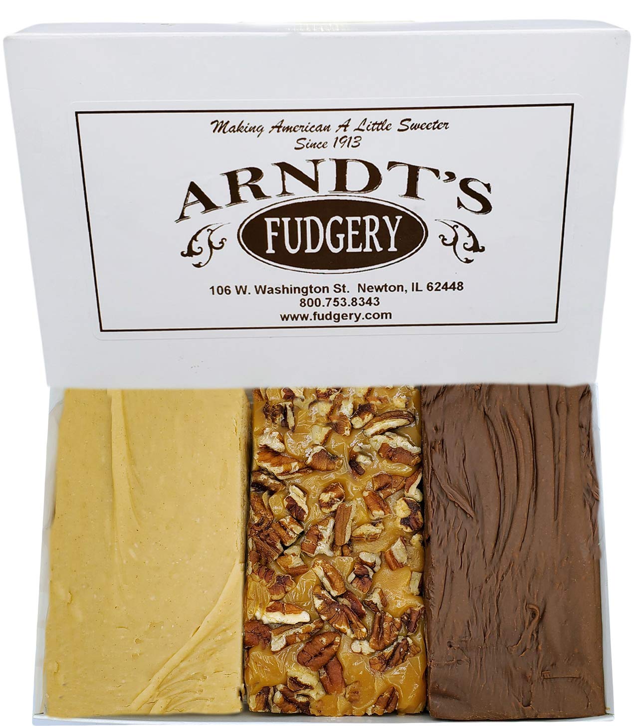 Delicious Homemade Creamy Fudge - 24oz Gift Box (3 Flavor Variety Pack) | Perfect for Holidays, Parties & Sweet Treat Gifts