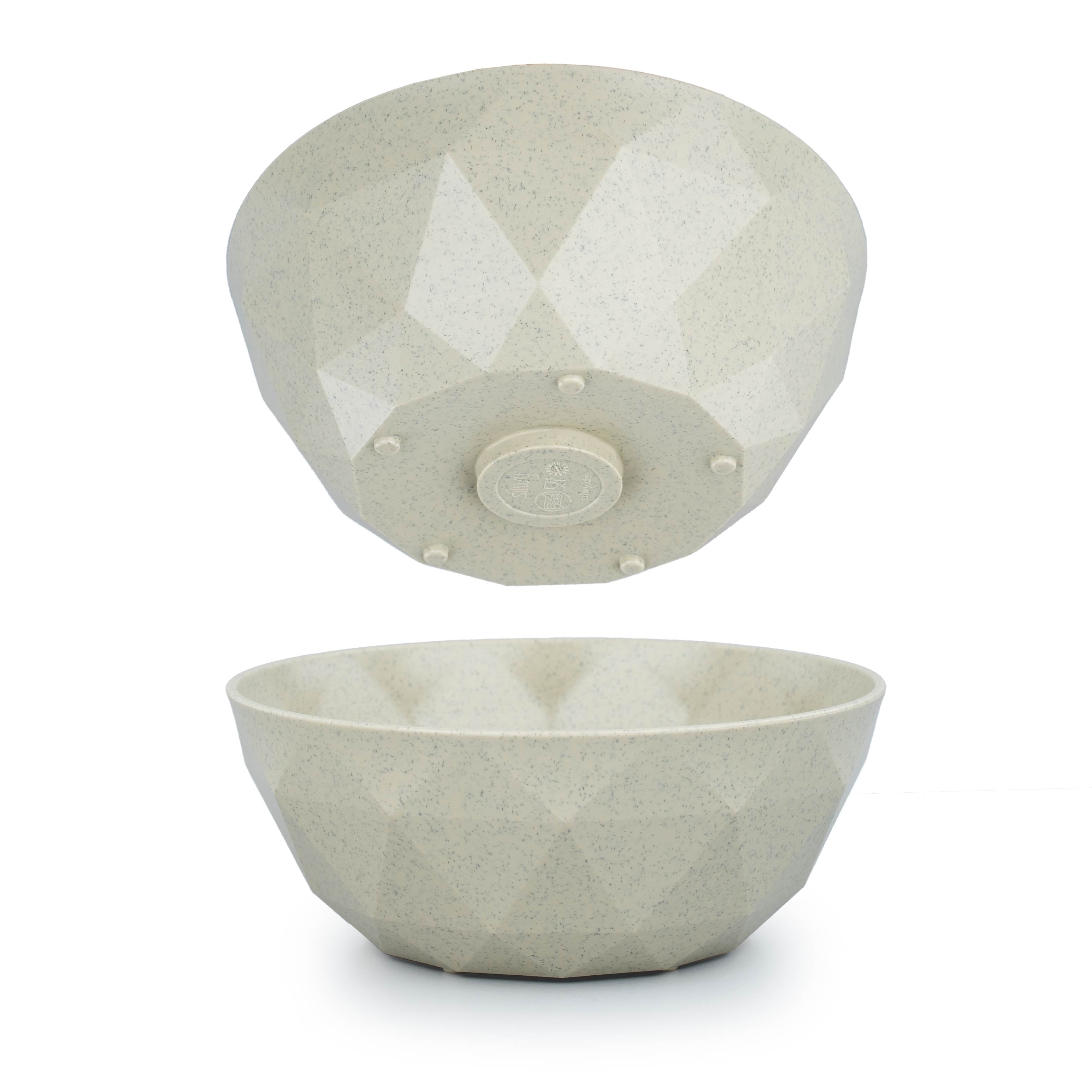 Plastic Magnetic Bowls Set - 16cm Sand Color for Kitchen Storage & Organization | Perfect for Spices, Snacks, and Office Supplies