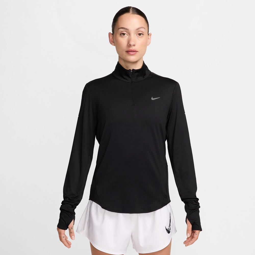 Nike Women's Swift Dri-FIT UV Protection 1/2 Zip Running Top - Moisture-Wicking Workout Shirt for Outdoor Jogging & Fitness Training