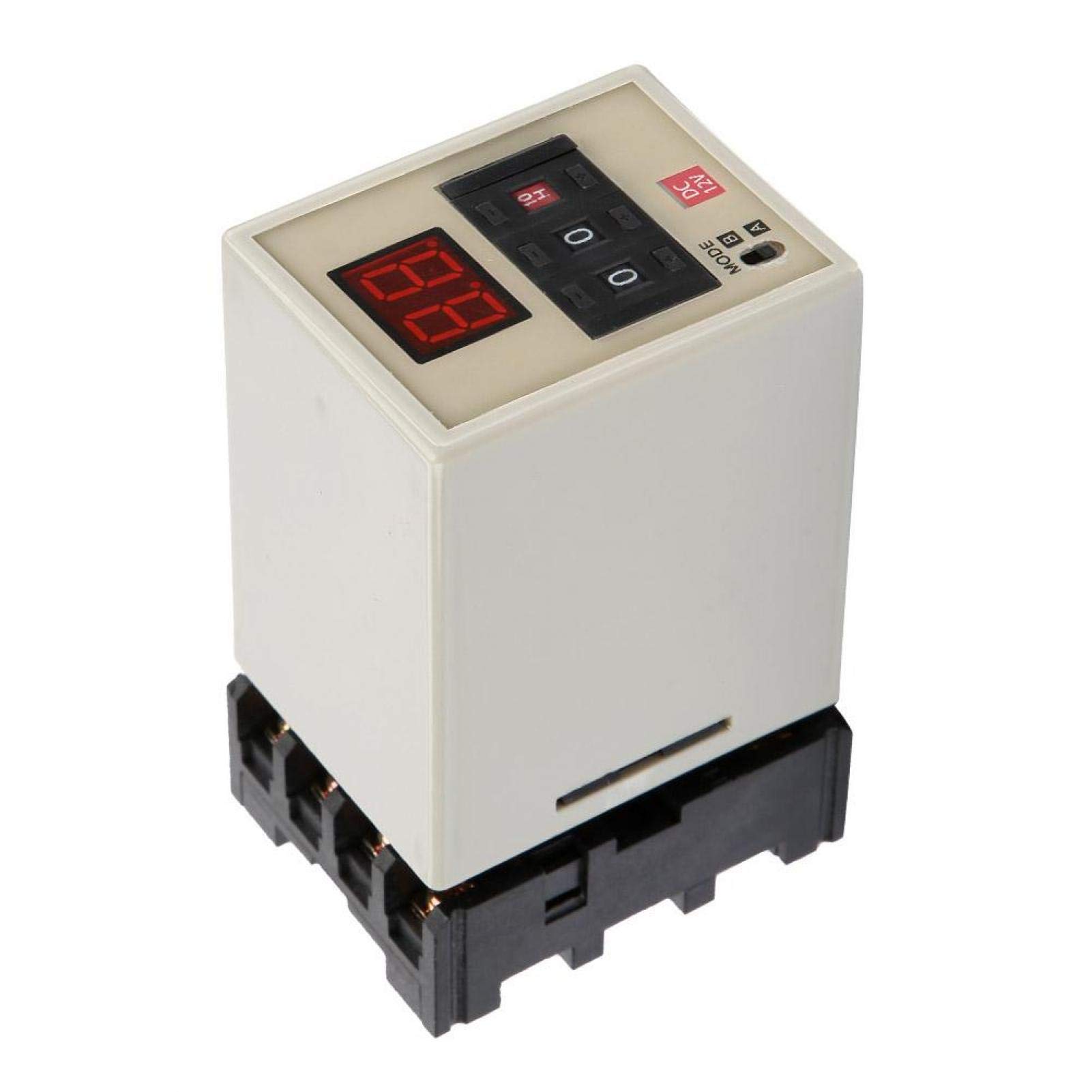 AH3-DM Digital Delay Timer Relay 0.01S-99H Dual Mode with LED Display | 12V/24V/110V/220V/380V DC/AC | Perfect for Industrial Automation, HVAC Systems & Electrical Control Panels