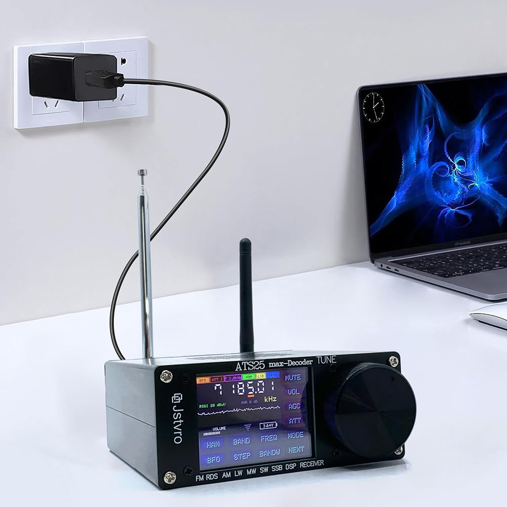 SI4732 ATS-25 Max-Decoder All Band Radio Receiver with CW RTTY Decoding, WiFi, 2.4