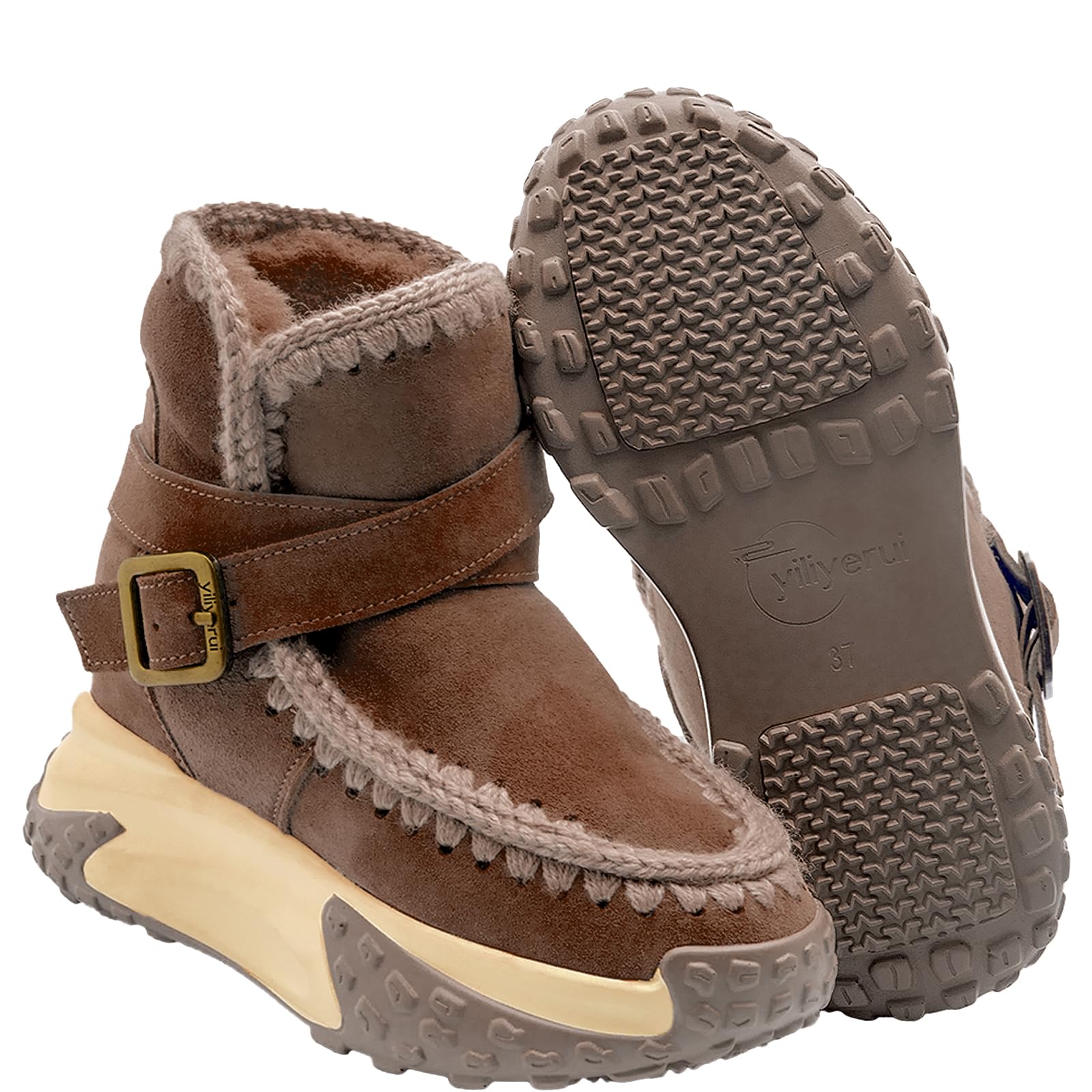 Women's Winter Hiking Boots - Waterproof Snow Boots with Warm Fur Lining, Comfortable Ankle Boots for Backpacking & Outdoor Activities - Perfect for Snowy Trails, Camping & Cold Weather Adventures