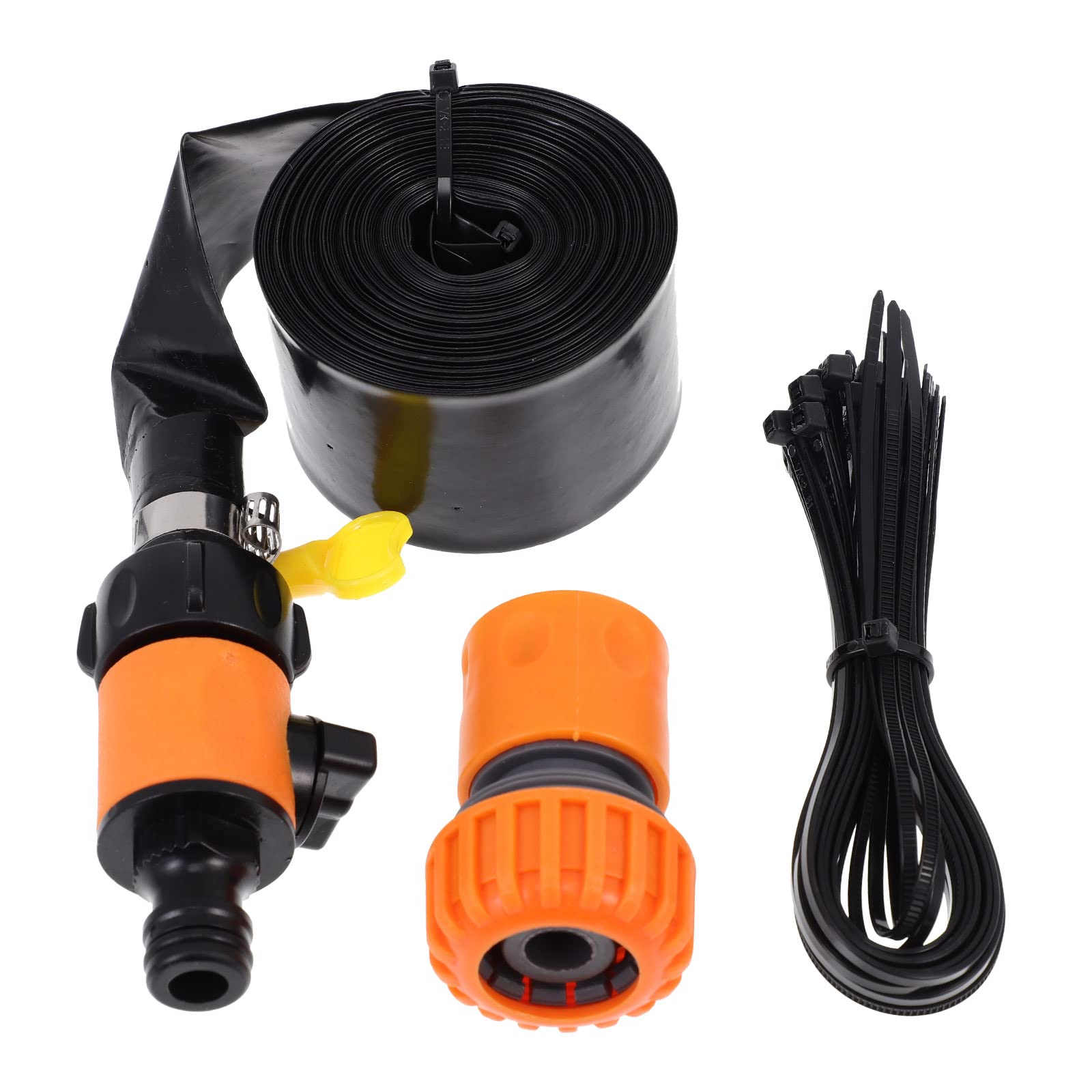 LUOZZY Trampoline Sprinkler Water Toy - 26ft Outdoor Water Game for Kids, Summer Backyard Fun with Adjustable Spray Kit (Orange) - Perfect for Pool Parties, Family Gatherings & Summer Cooling