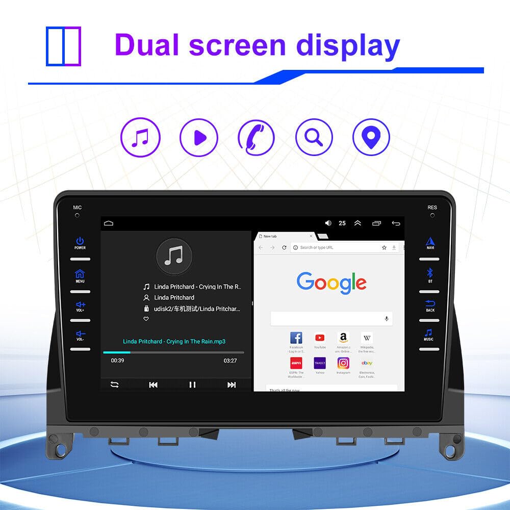 **8 Inch Android 13.0 Car Stereo for Mercedes-Benz W204 (2006-2011) – Touch Screen GPS Navigation, Bluetooth, Backup Camera, 2GB RAM + 32GB ROM – Perfect for Upgrading Your Car Audio System**    *(Use Case: Enjoy seamless navigation, hands-free calls, and high-quality music playback while driving your Mercedes-Benz W204 with this advanced Android car stereo.)*