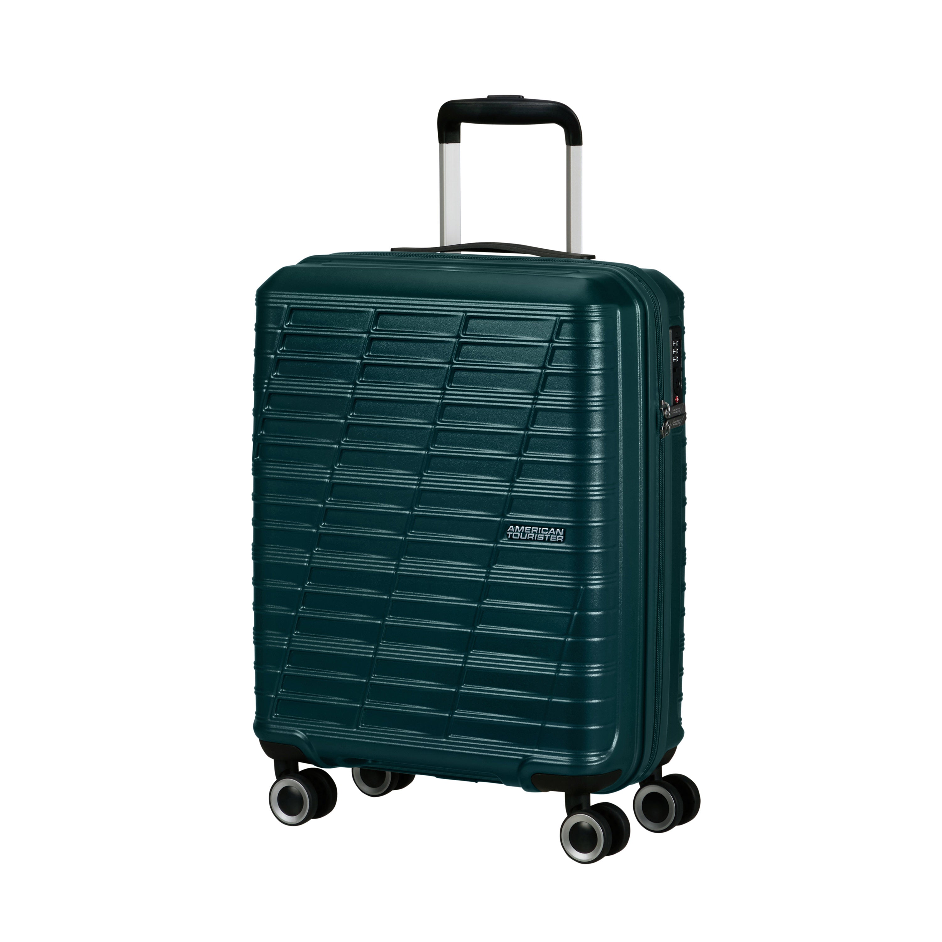 American Tourister Surftime Spinner Carry On Luggage - Lightweight Expandable Suitcase for Travel, Business & Vacation - 20